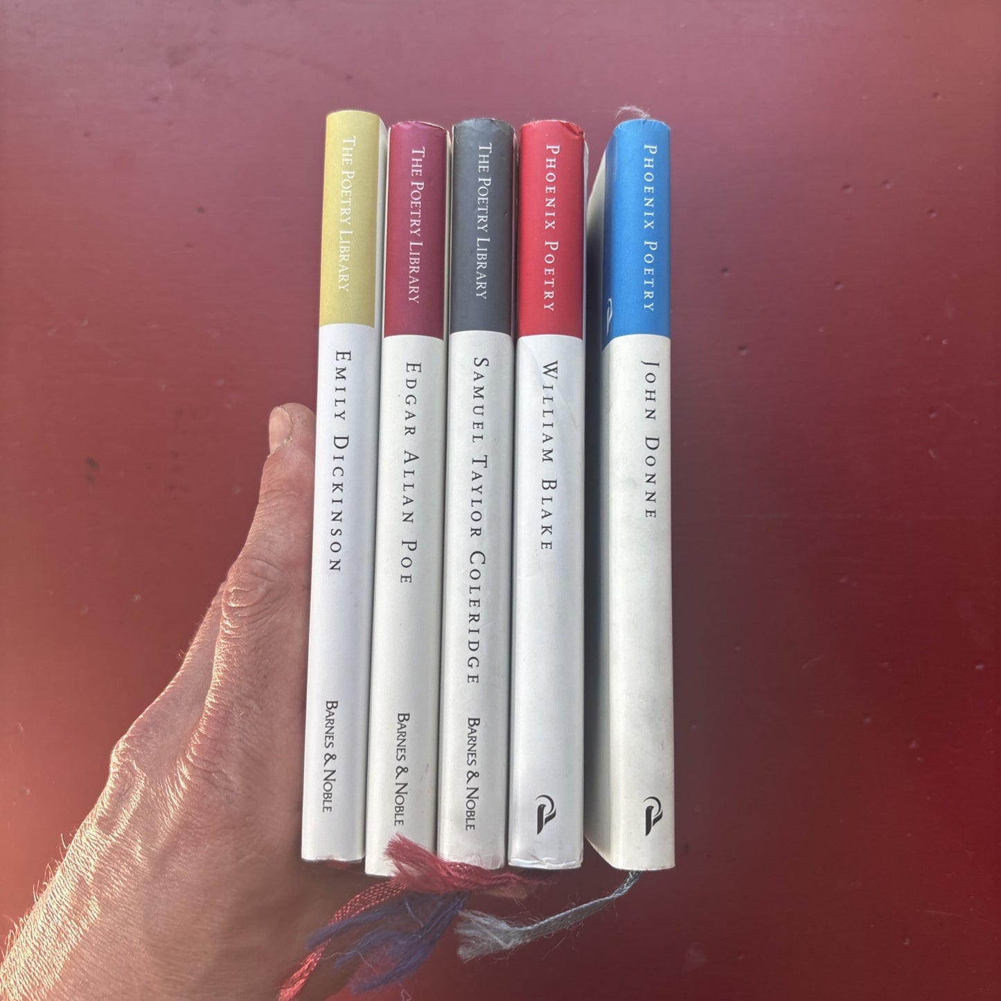 5 Selected Poetry books: Blake Coleridge Poe Dickinson Hardcover (Phoenix B&N)