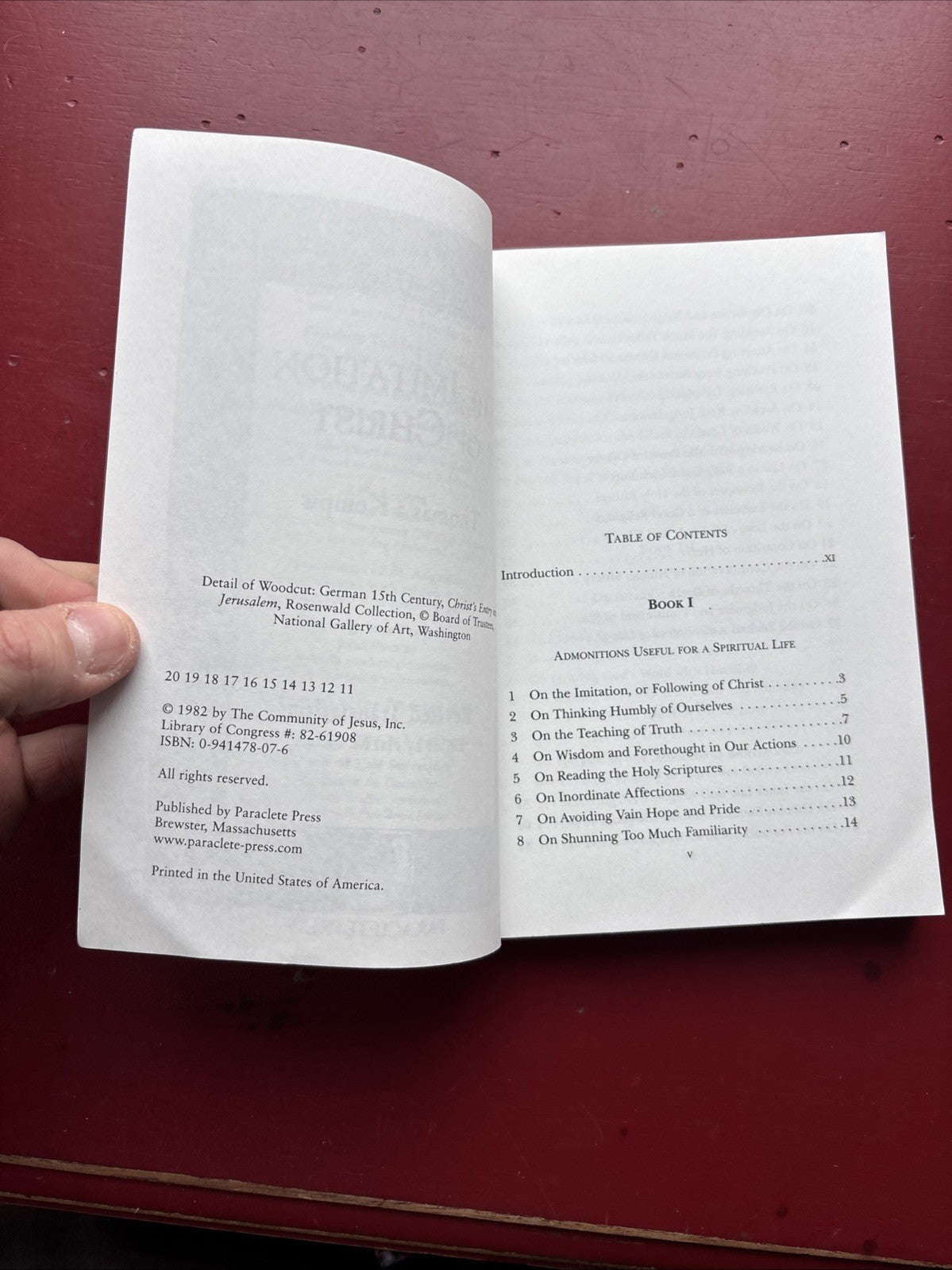 Imitation of Christ by Thomas à Kempis (1982, Trade Paperback)