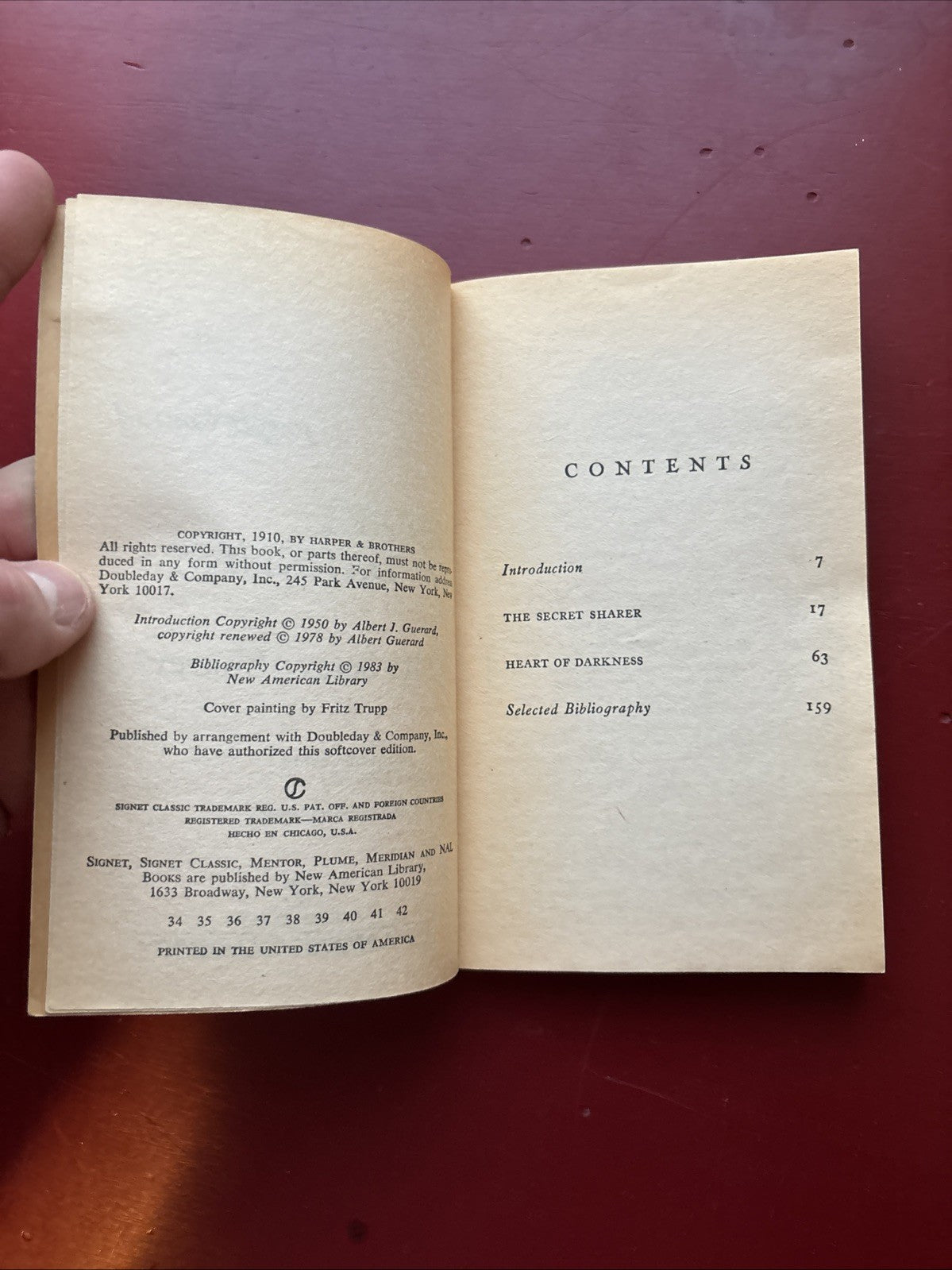 Heart of Darkness and the Secret Sharer by Joseph Conrad (1950, Paperback)