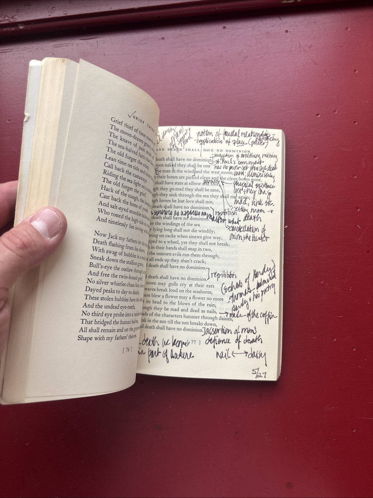 The Collected Poems of Dylan Thomas (1953, PB) (some Annotated)