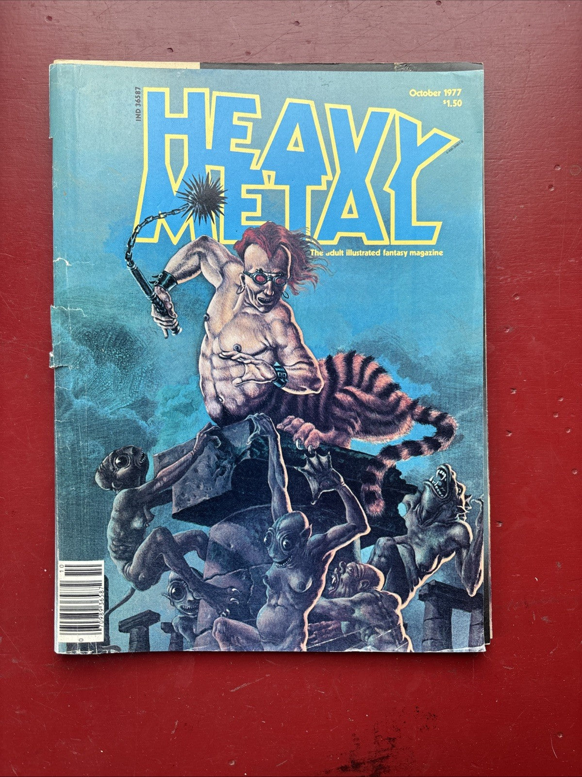 Heavy Metal Magazine (July 1980) (Reduced cover tear)