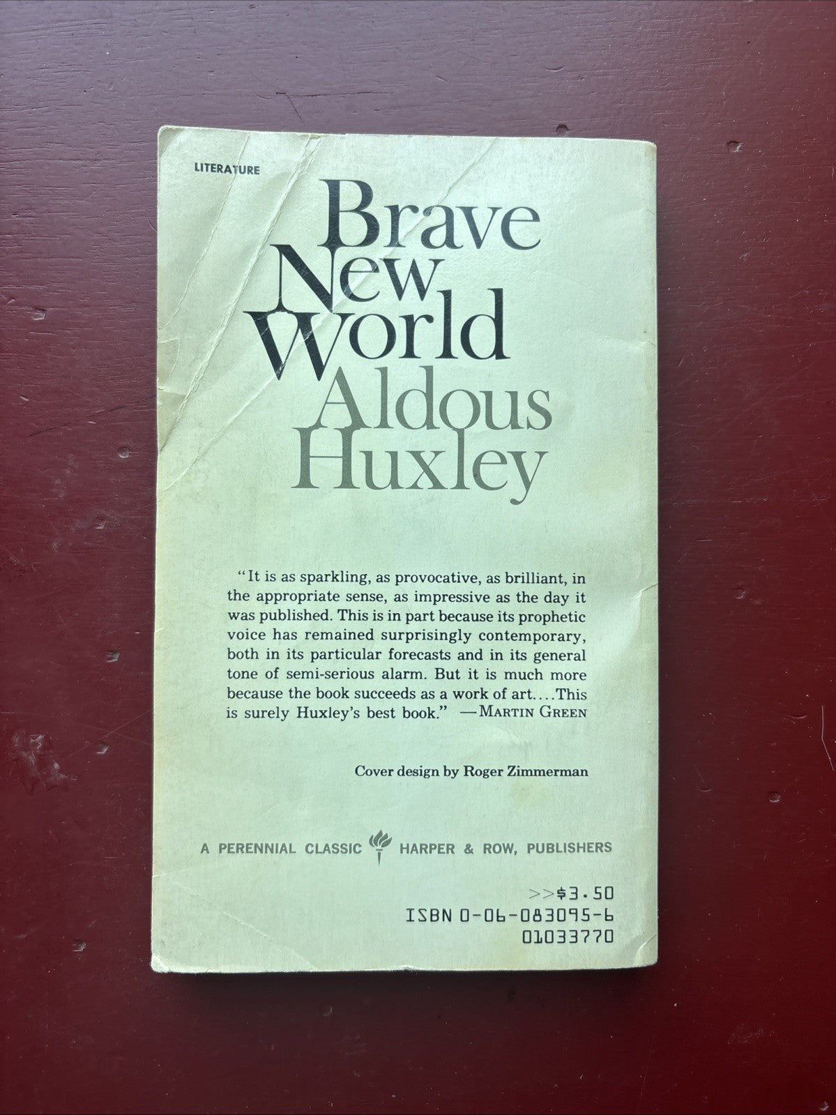 Brave New World Book, by Aldous Huxley