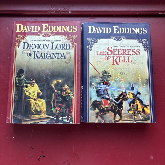 DAVID EDDINGS Malloreon Series 3 & 5 1st Editions VG Hardcover
