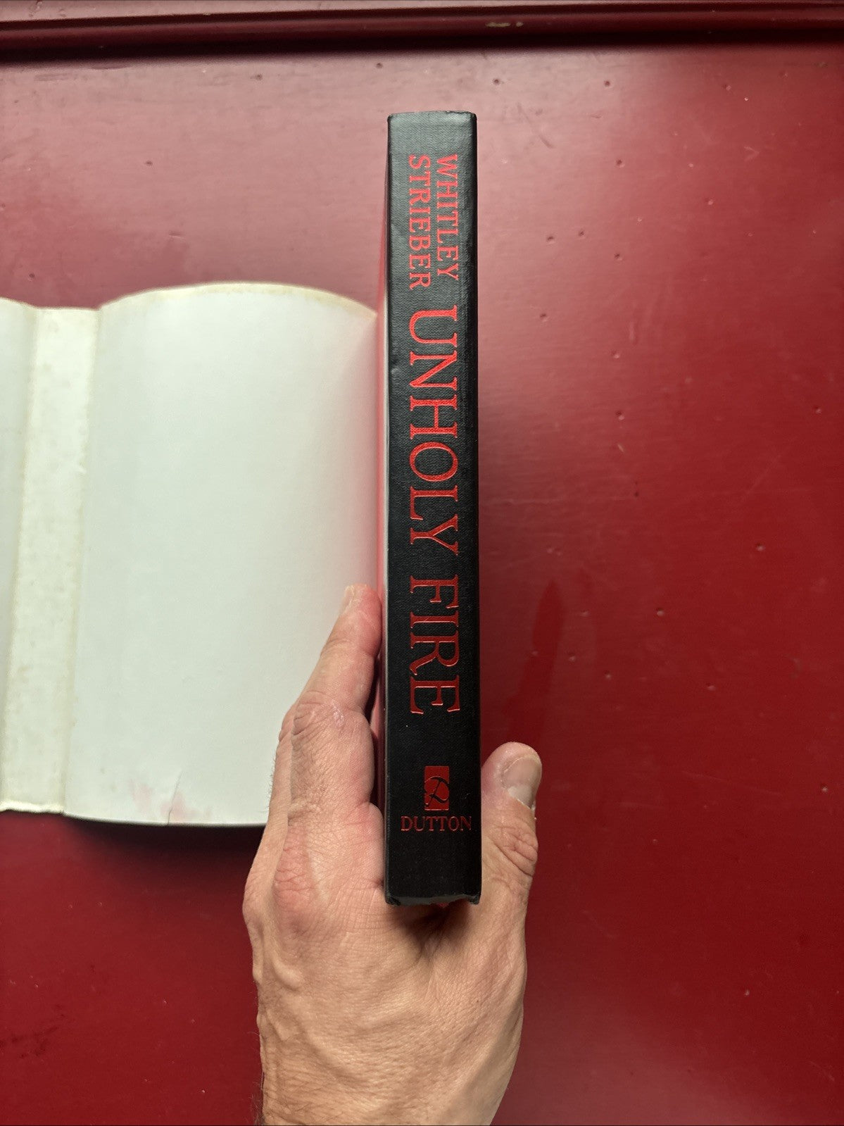 UNHOLY FIRE by Whitley Strieber (1992, Hardcover) (1st Ed.)