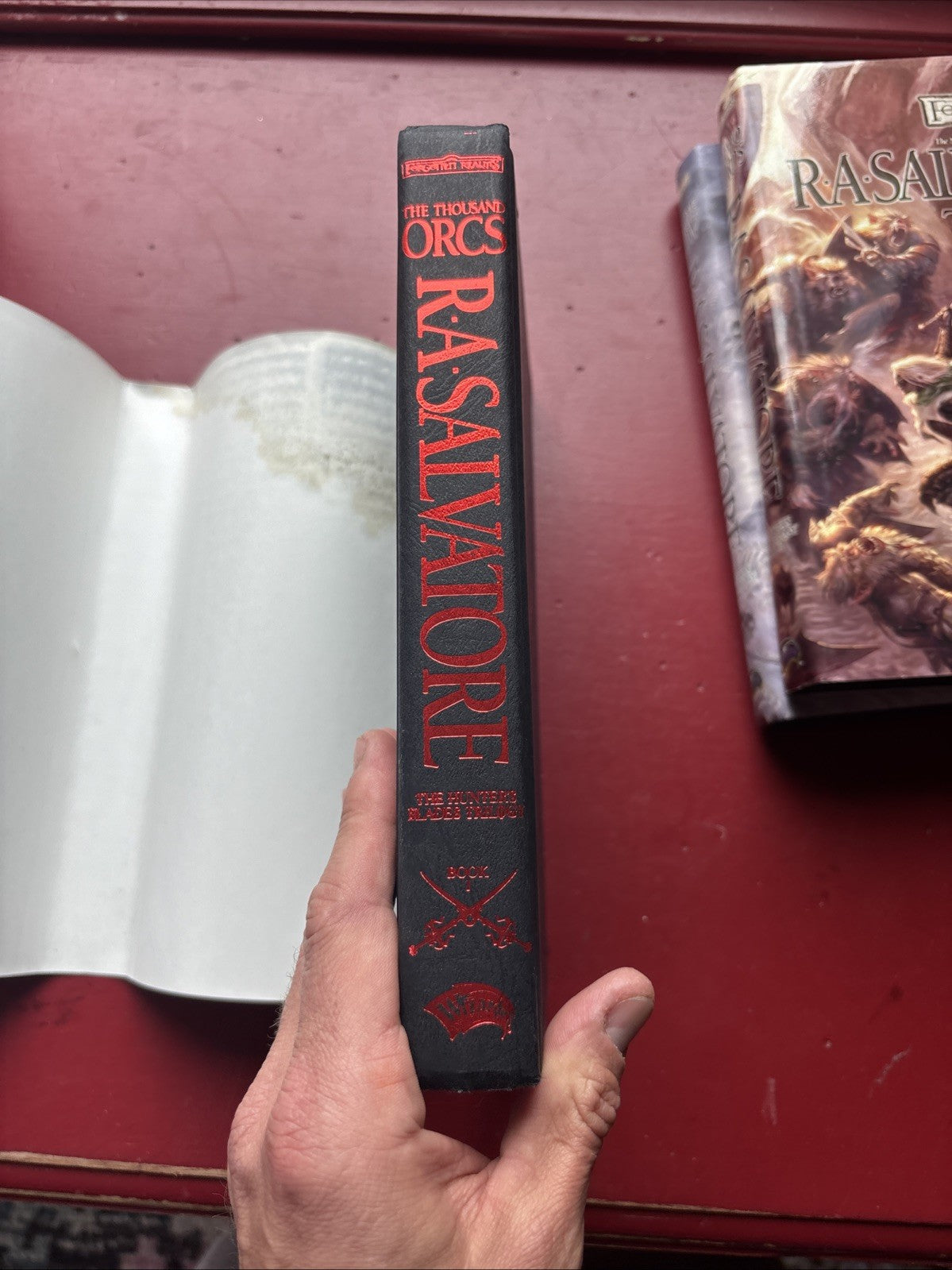 RA Salvatore Complete Hunters Blades Trilogy Lot Of 3 Hardcover Books Drow Orcs