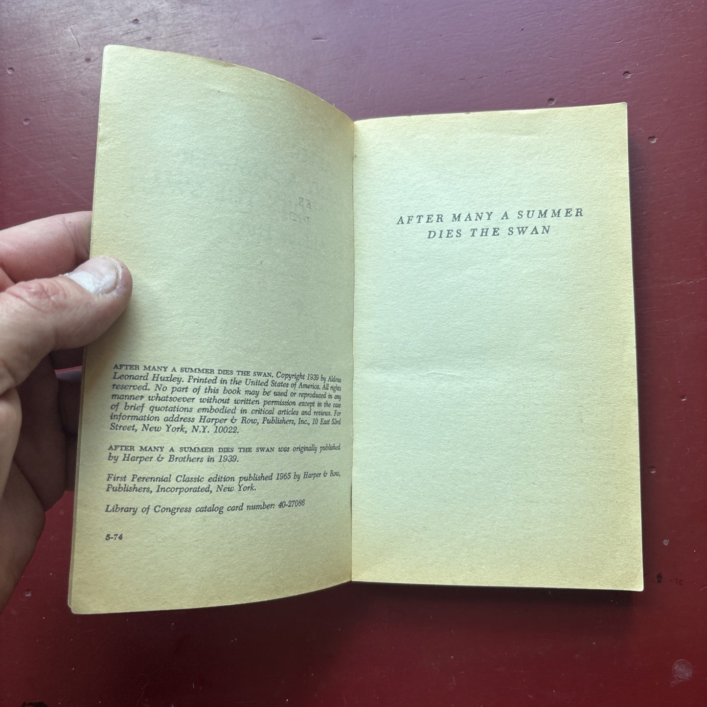 After Many A Summer Dies The Swan by Aldous Huxley 1965 PB 3 Pages Loose