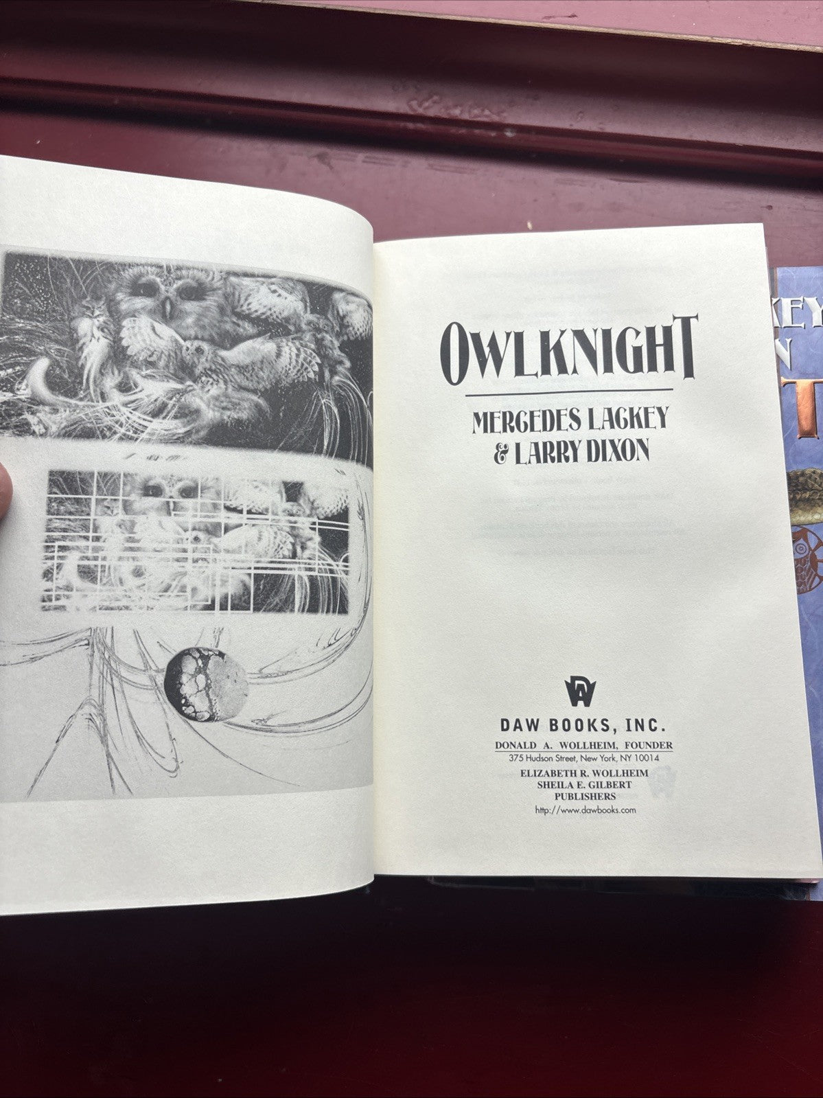 Mercedes Lackey & Larry Dixon Owl Mage Trilogy Owlflight Owlsight Owlknight BCE