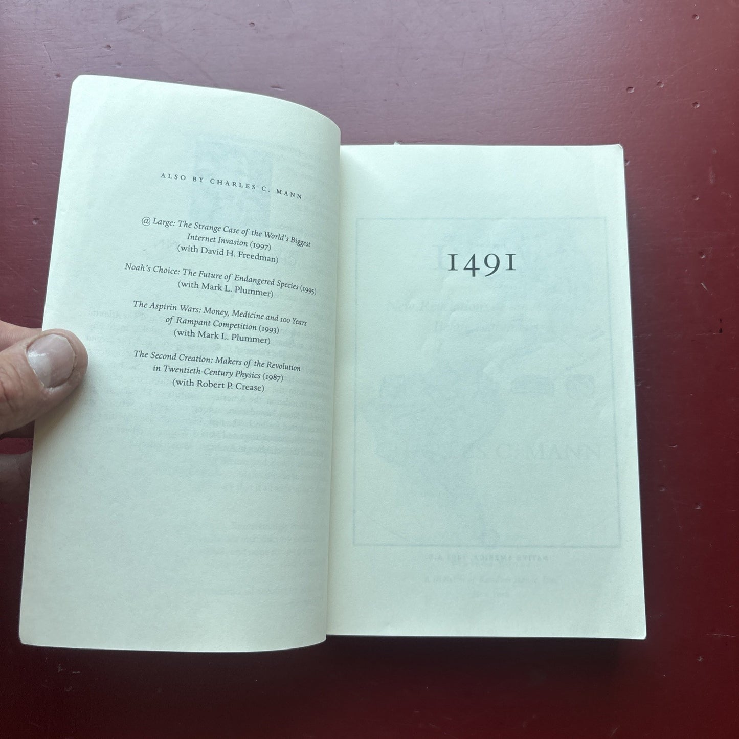 1491: New Revelations of the Americas Before Columbus by Charles C. Mann PB