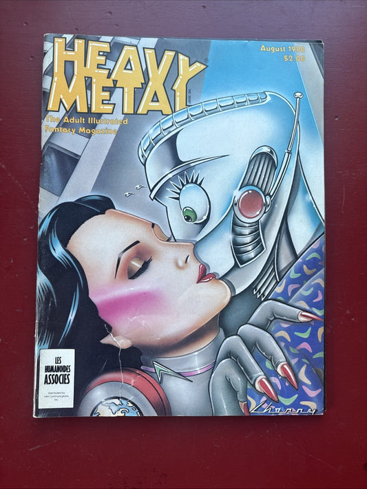 Heavy Metal Magazine (August 1980) (reduced tear in cover)