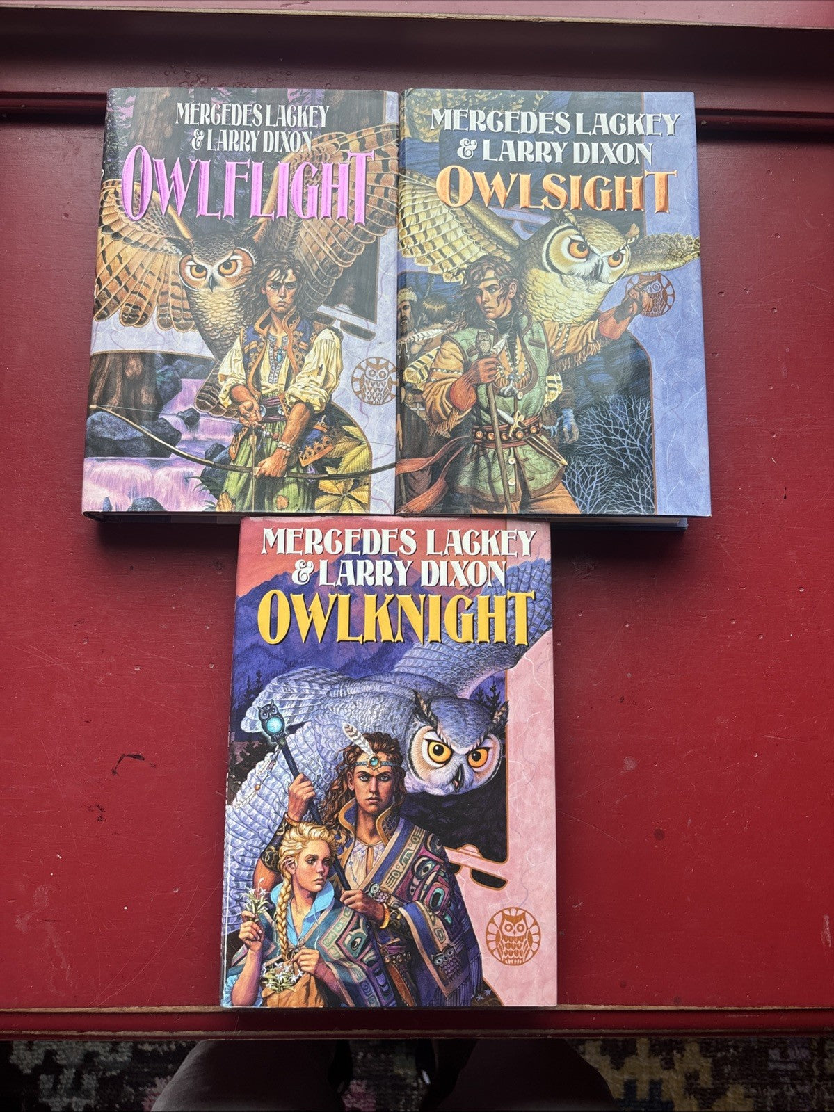Mercedes Lackey & Larry Dixon Owl Mage Trilogy Owlflight Owlsight Owlknight BCE