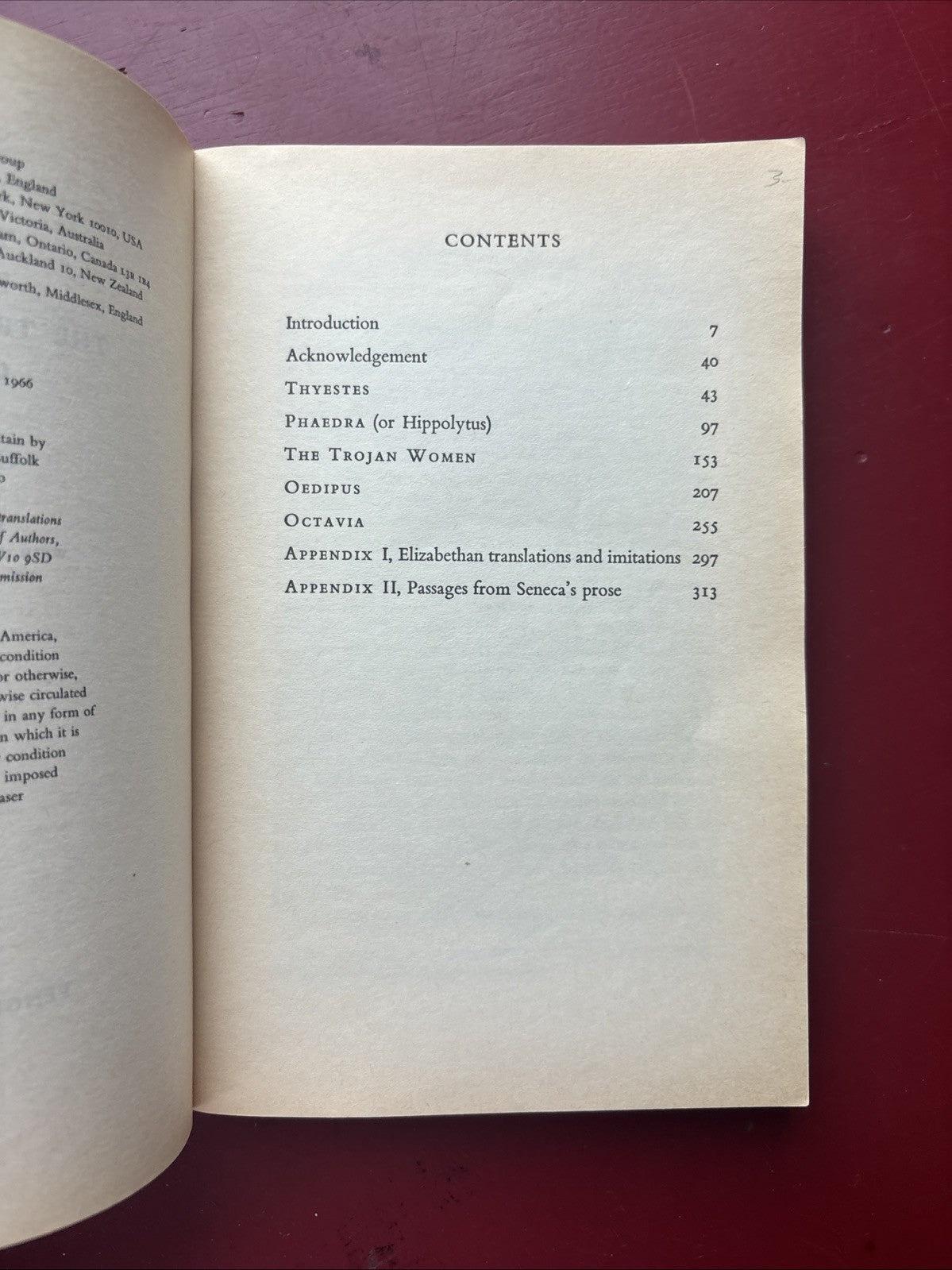 Four Tragedies and Octavia by Seneca (1966, Uk-B Format Paperback)