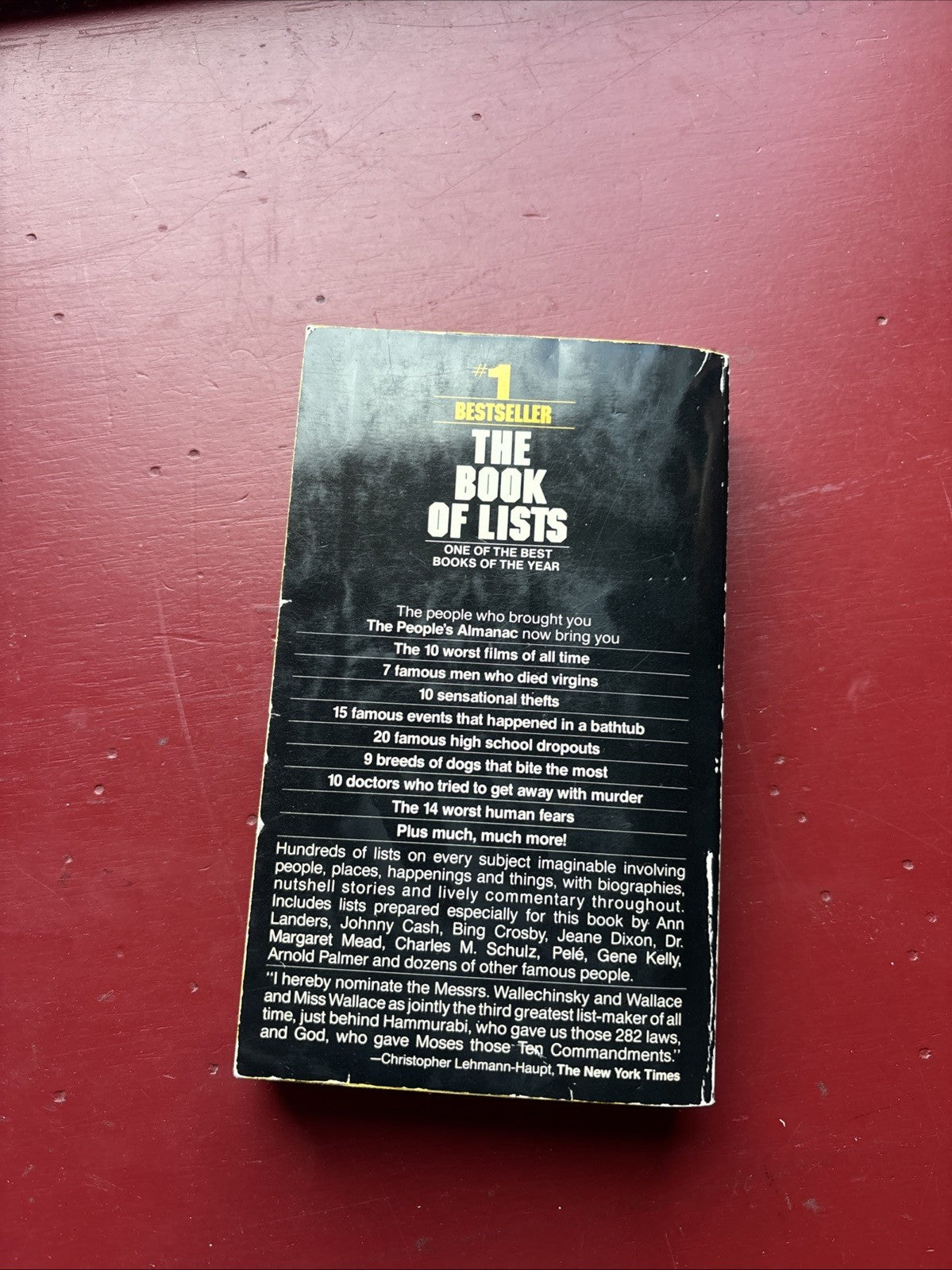 The Book of Lists Peoples Almanac by David Wallechinsky (1978, Mass Market)