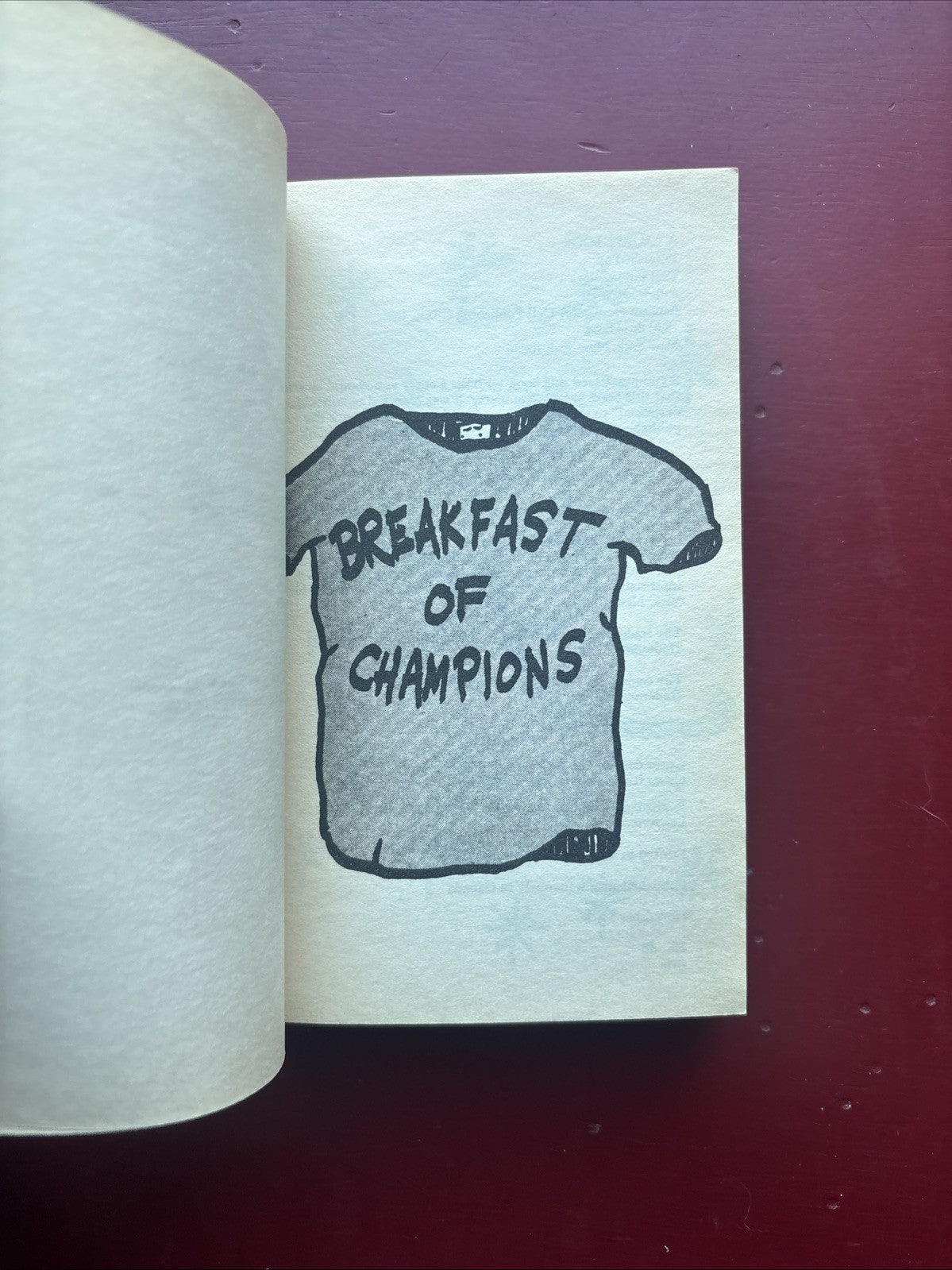 Kurt Vonnegut Breakfast Of Champions Paperback Book Cover Writing