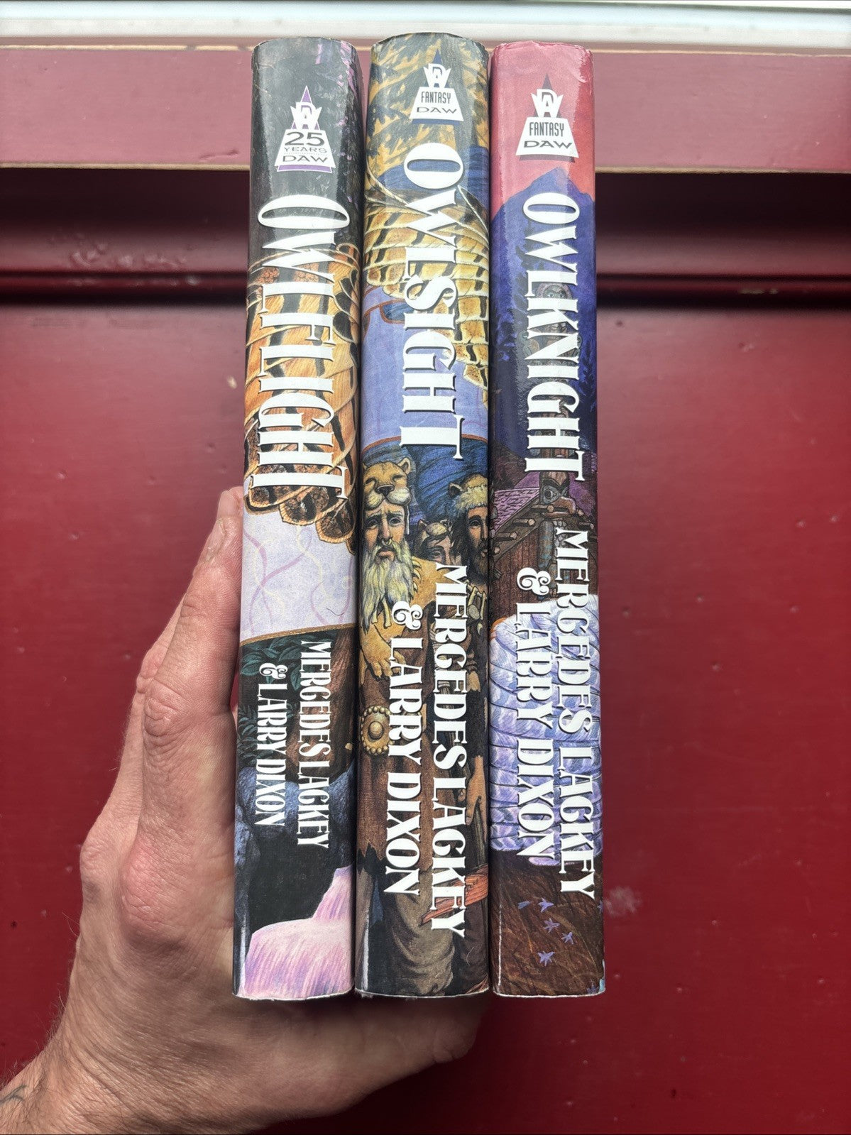 Mercedes Lackey & Larry Dixon Owl Mage Trilogy Owlflight Owlsight Owlknight BCE