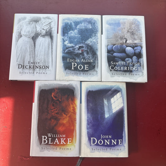 5 Selected Poetry books: Blake Coleridge Poe Dickinson Hardcover (Phoenix B&N)