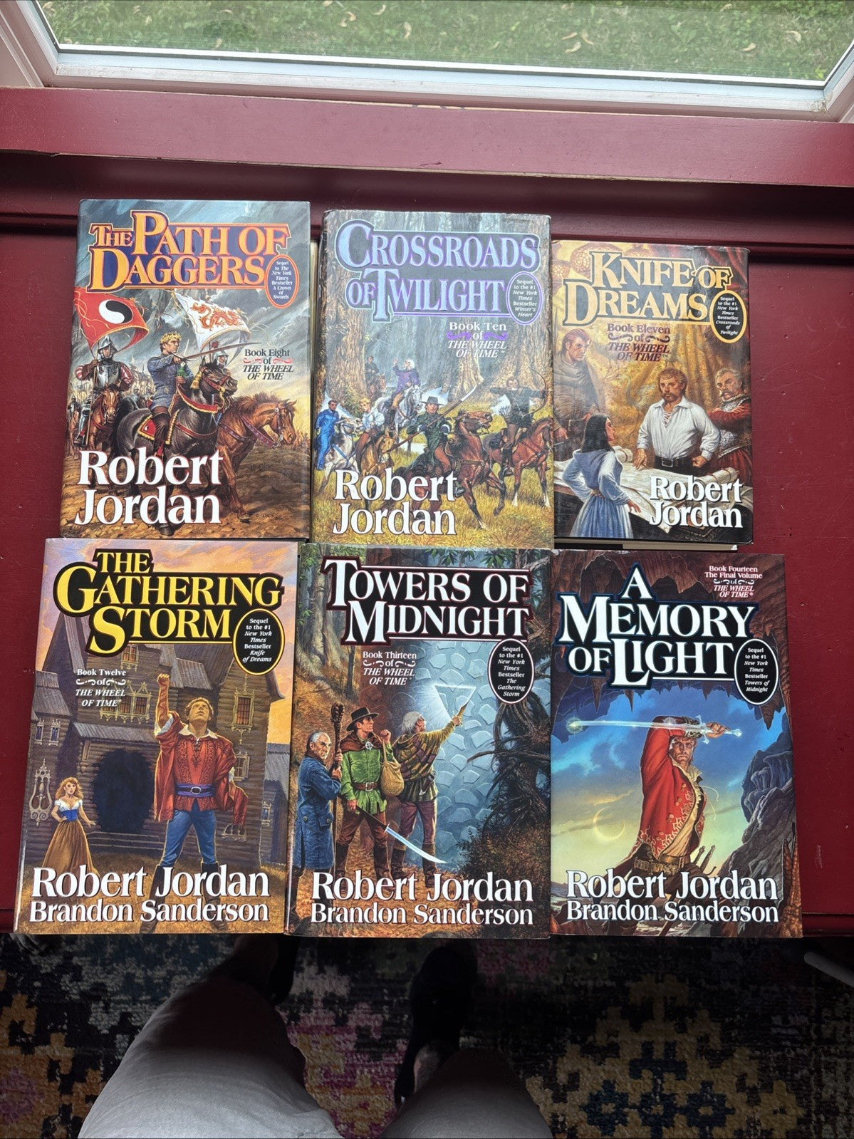 The Wheel of Time 6 HC 8 10-14 VG+ Robert Jordan Some 1st Ed. Copy Signed