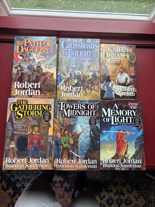 6 Wheel of Time: 8, 10-14 by Robert Jordan (Hardcover) (1st Ed. Some Signed)