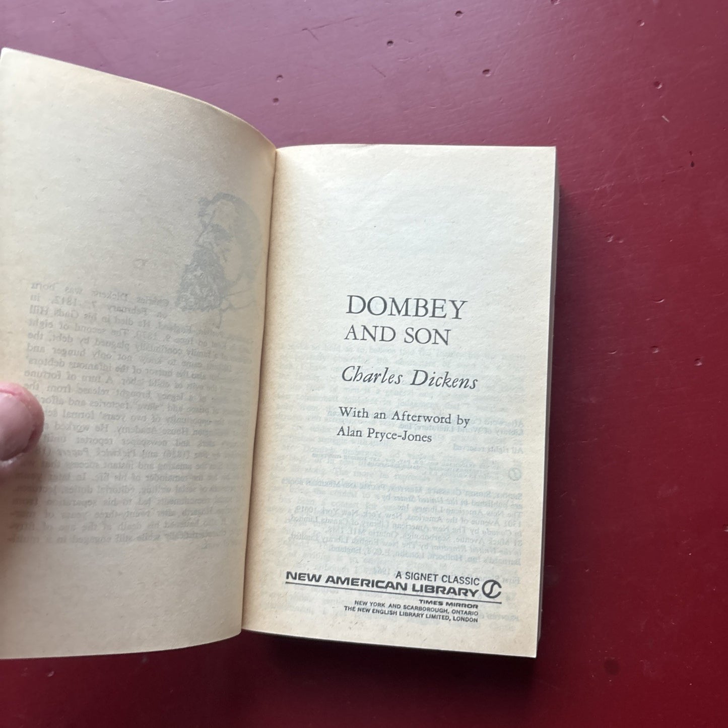 Dombey & Son by Charles Dickens - 1964 Signet Classic Vintage Paperback