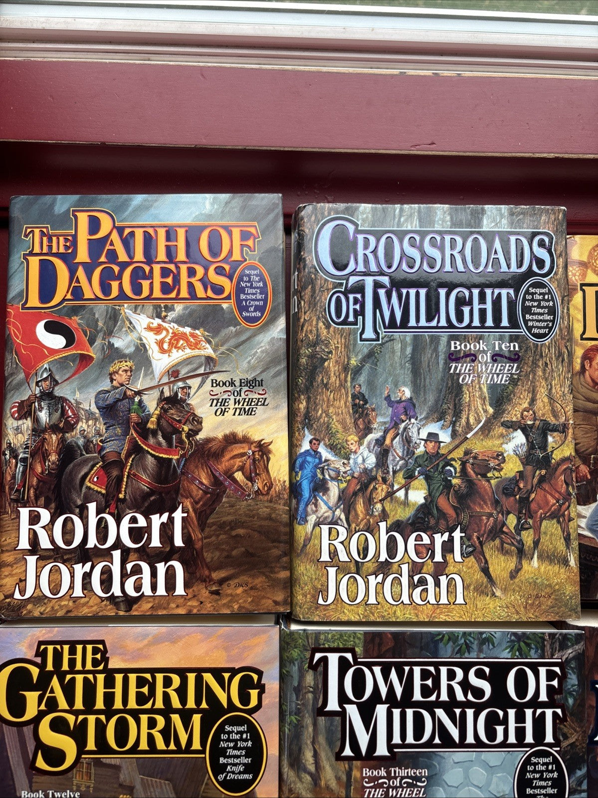 The Wheel of Time 6 HC 8 10-14 VG+ Robert Jordan Some 1st Ed. Copy Signed