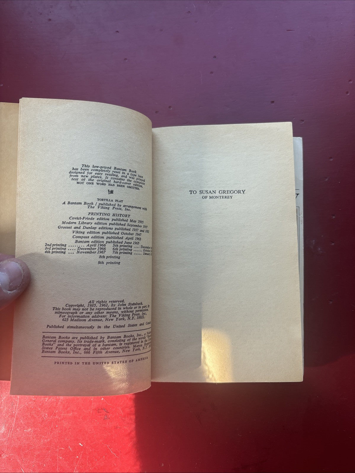 3 By John Steinbeck Bantam PB THE PEARL, RED PONY, TORTILLA FLAT