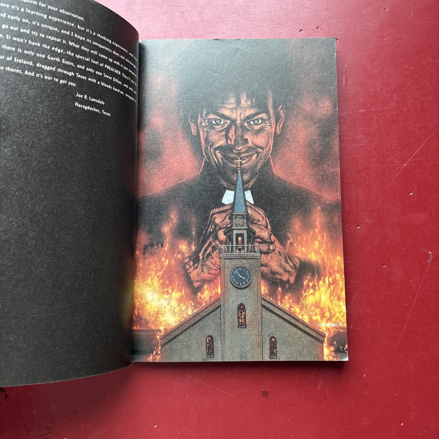 Preacher: Gone To Texas Vertigo DC TPB 1995 Ennis, once owned by Robin Williams!