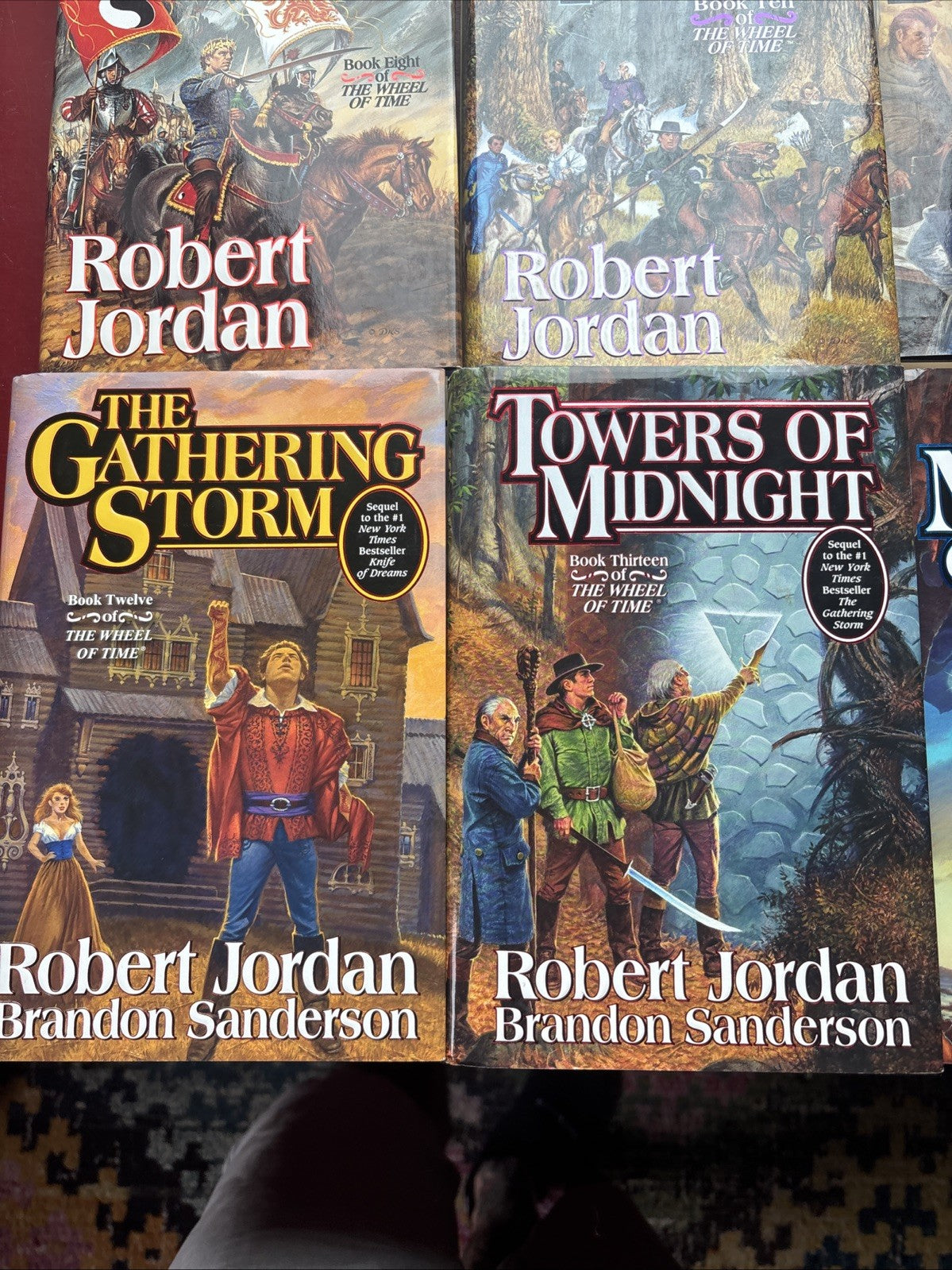 The Wheel of Time 6 HC 8 10-14 VG+ Robert Jordan Some 1st Ed. Copy Signed