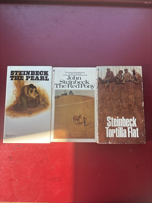 3 by John Steinbeck - Pearl, Red Pony, Tortilla Flat (Bundle, Mass Market)