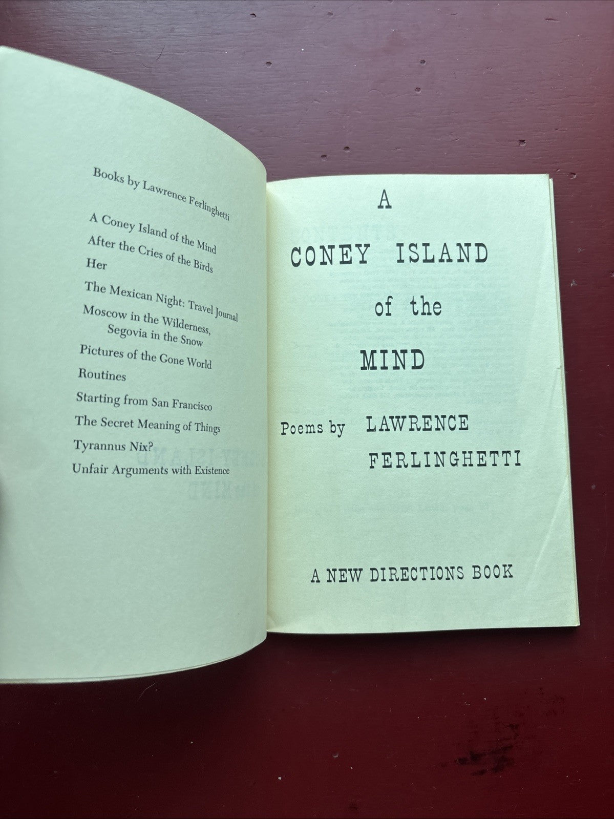A Coney Island of the Mind by Lawrence Ferlinghetti (1966, Trade Paperback)