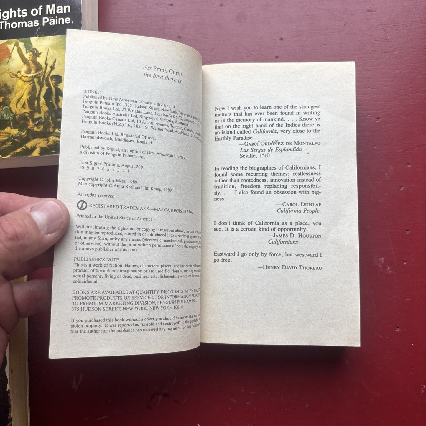 2 By John Jakes Paperback California Gold, Love And War