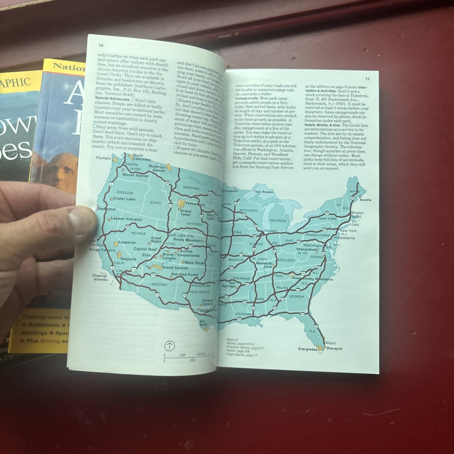 5 National Geographic Travel Guides: State & National Parks Historic Places (Paperback)