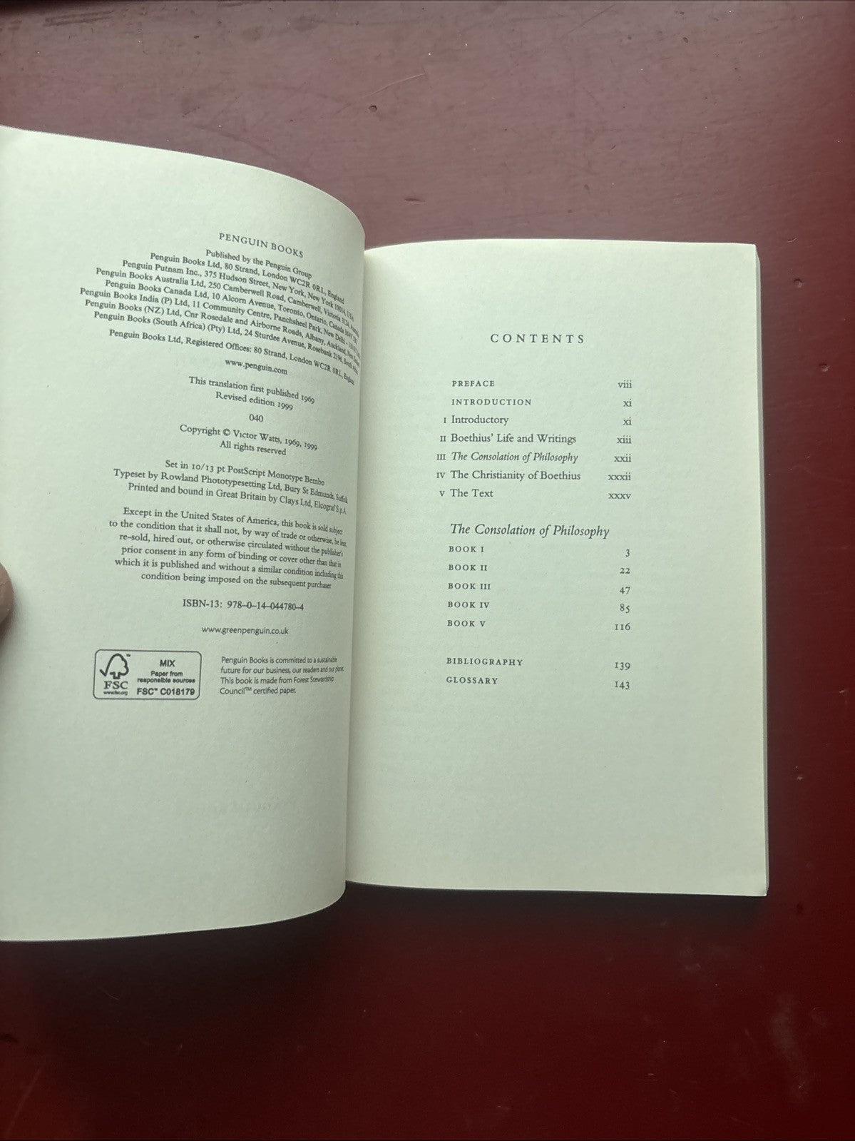 Boethius The Consolation of Philosophy Paperback Penguin Classics Medieval