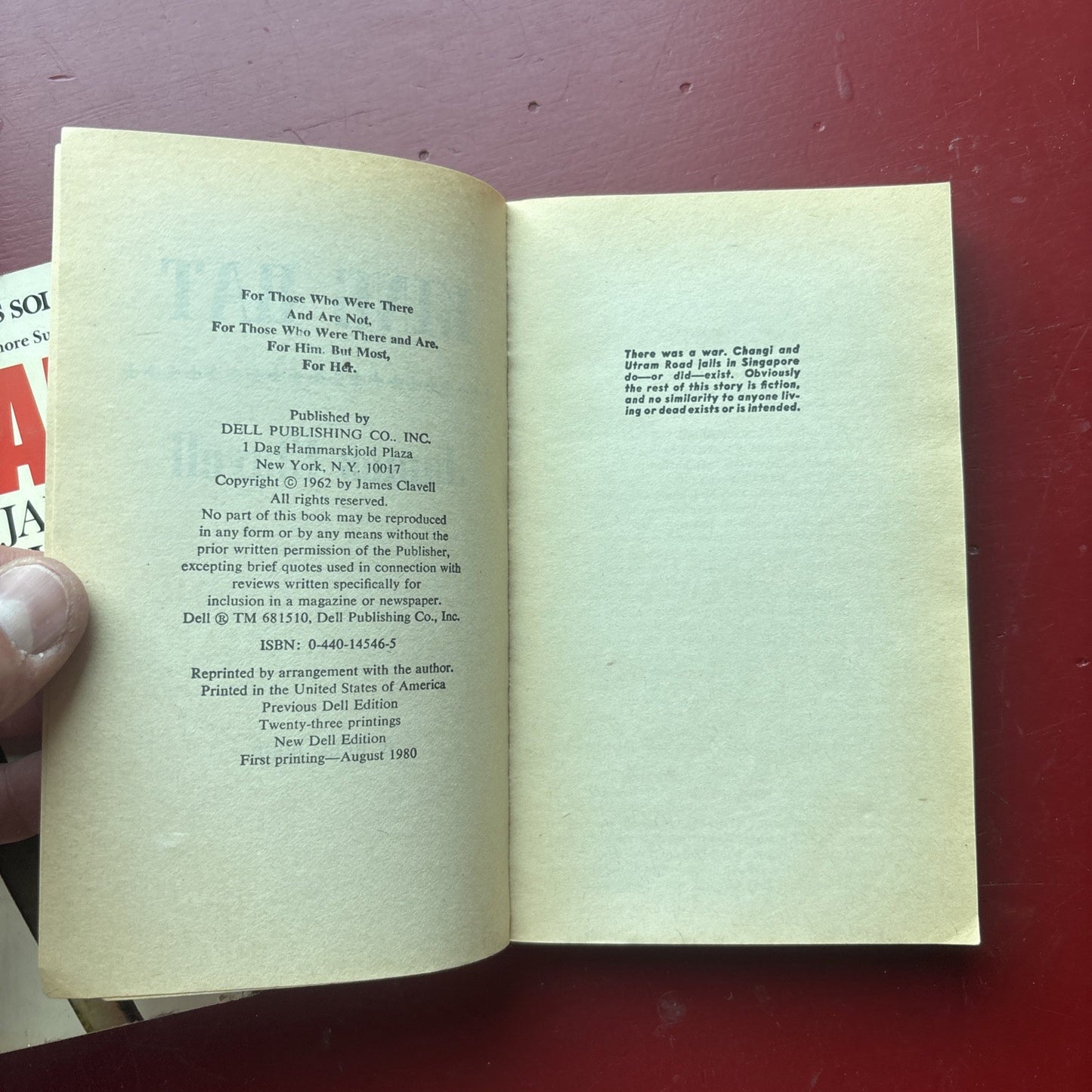 KING RAT & TAI-PAN by James Clavell Vintage 1980s Paperback