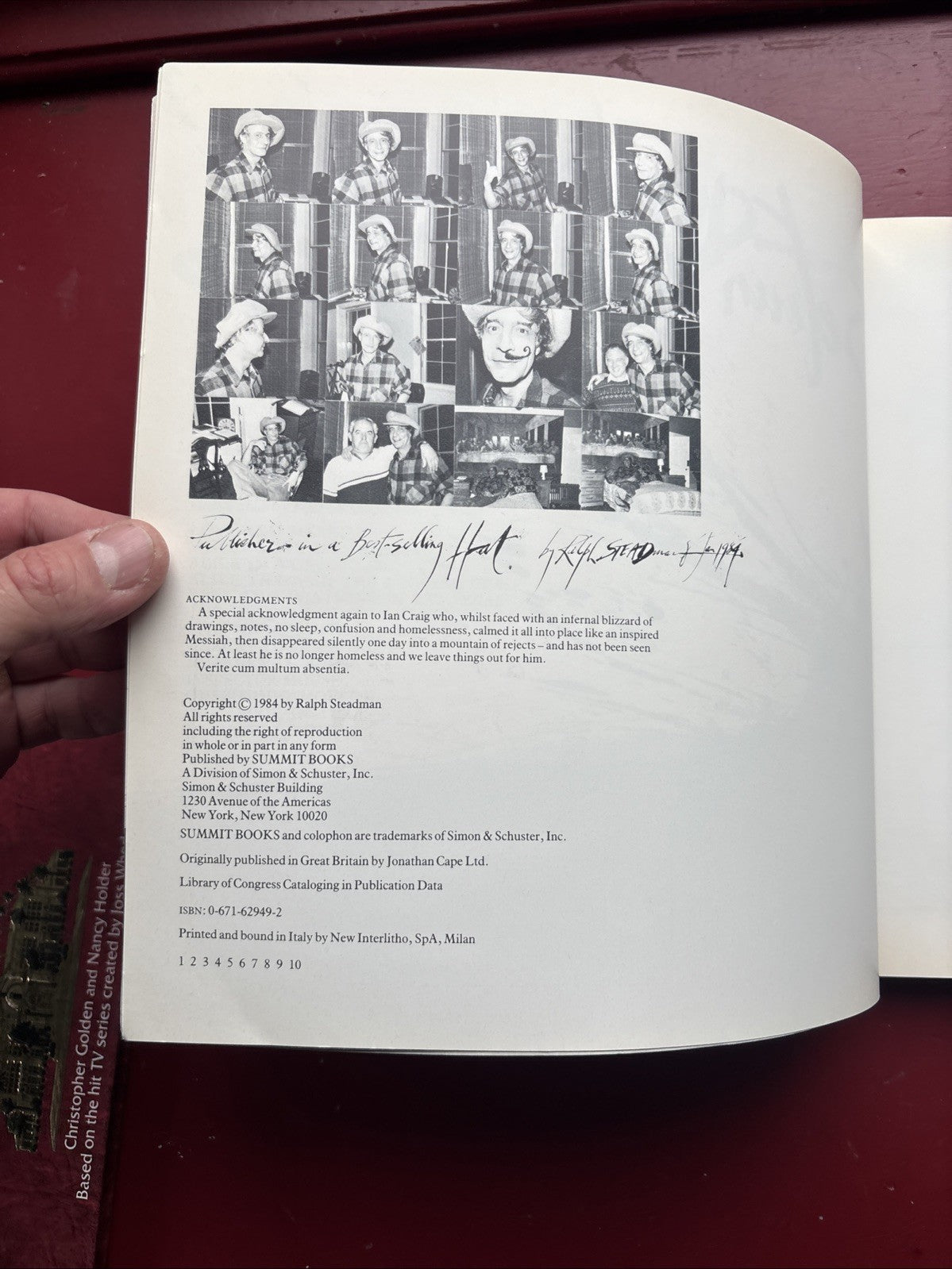 Ralph Steadman – Between the Eyes – 1984 First Edition Paperback – Gonzo Art
