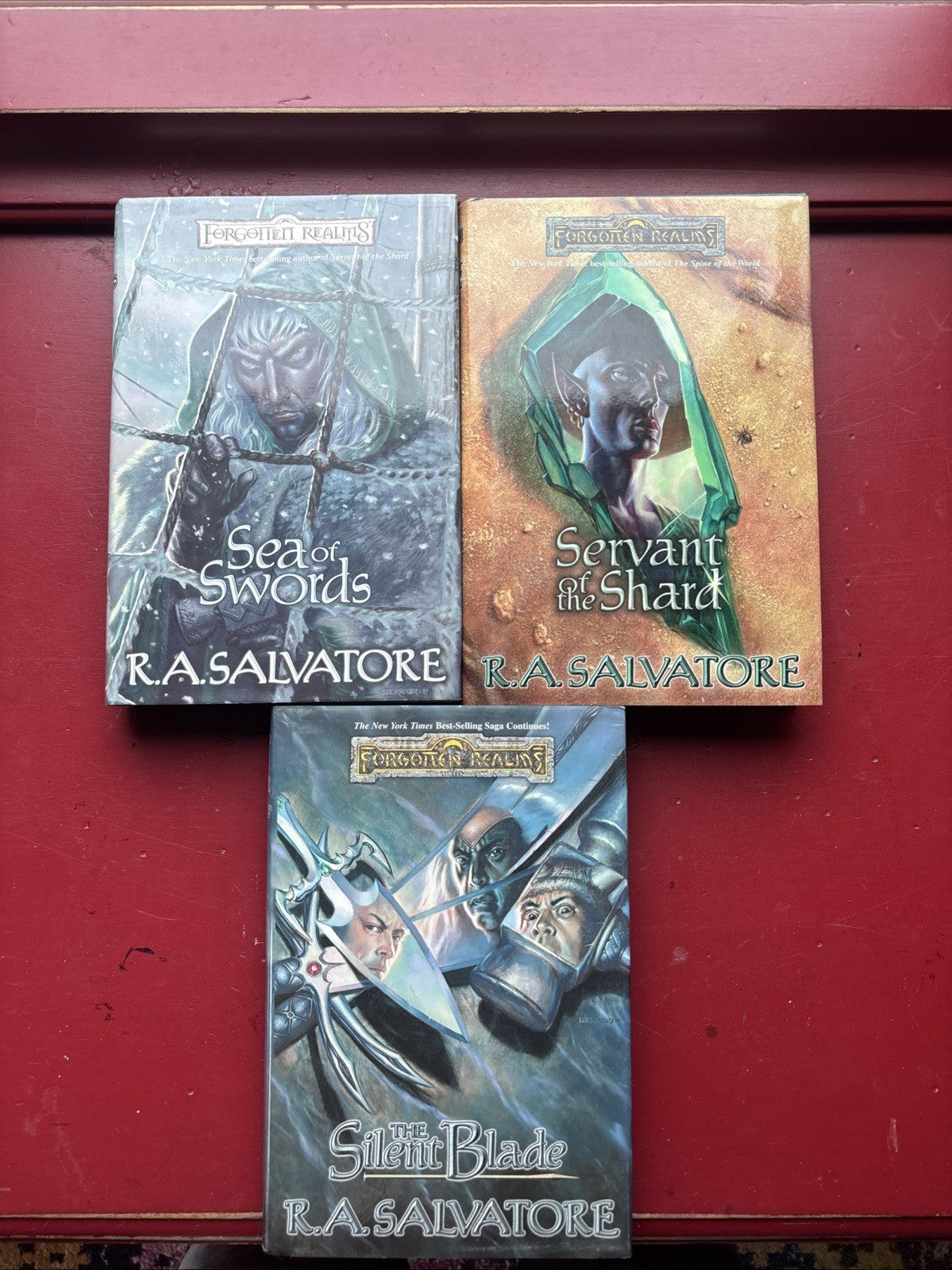 Forgotten Realms 3 Paths of Darkness - Servant Shard Silent Blade Sea Salvatore