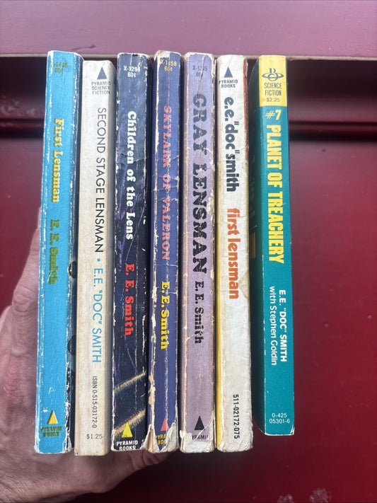 7 Vintage Sci-Fi books by E.E. "Doc" Smith (Mass Market) (Bundle)
