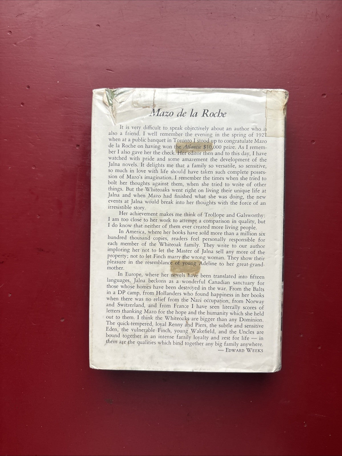 Morning at Jalna by Mazo De La Roche (1960, HC) (ex-libris)