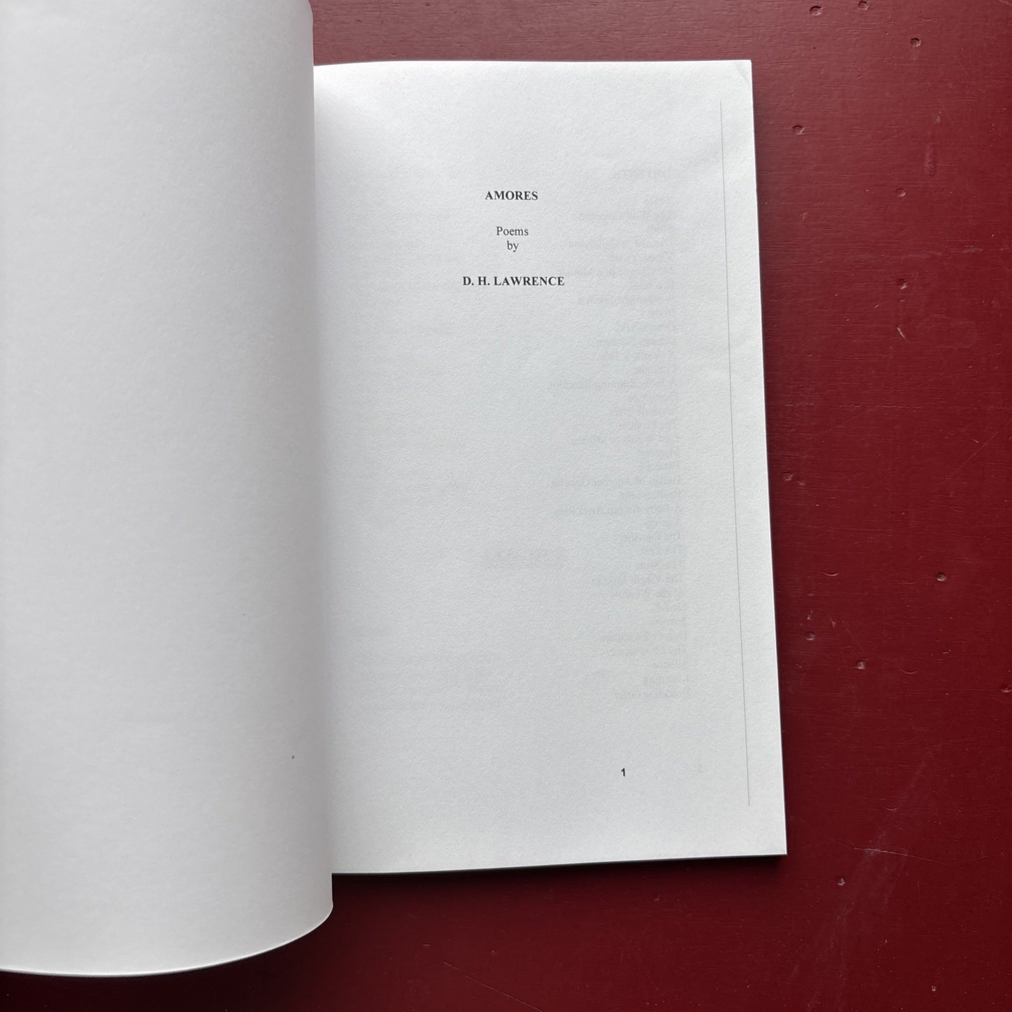 Amores : Poems by D. Lawrence (2015, Trade Paperback)
