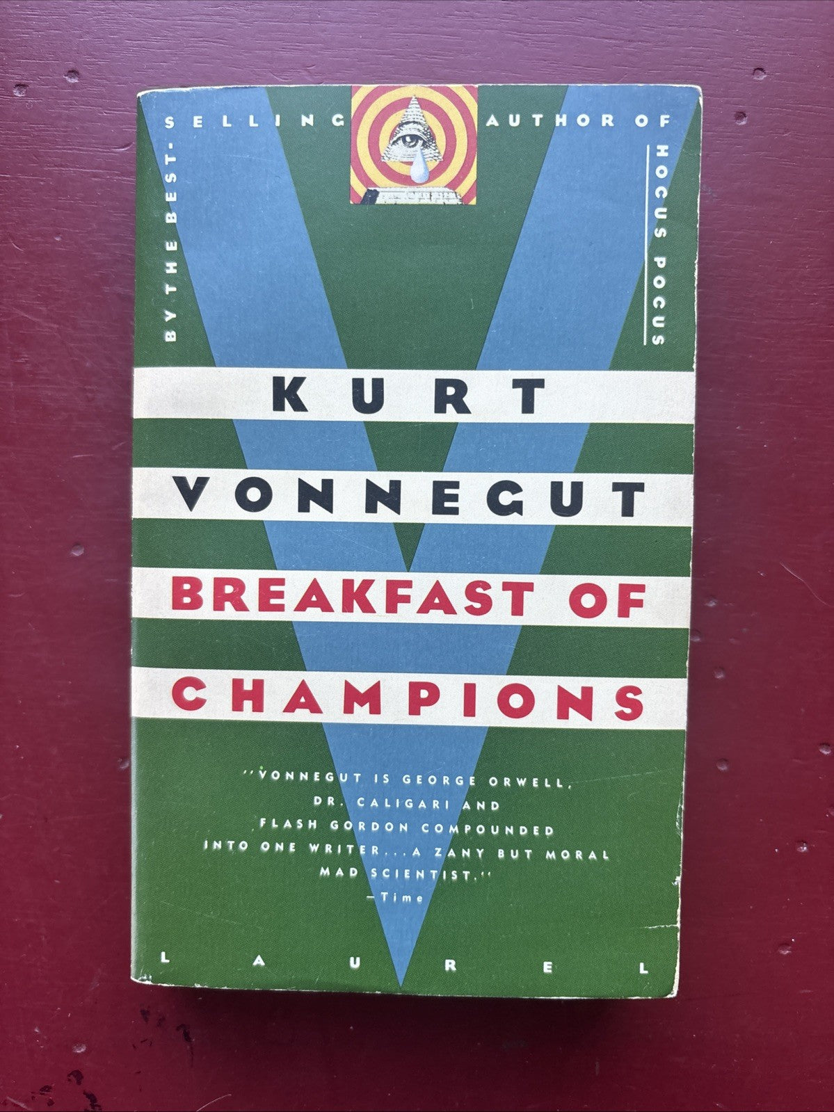 Kurt Vonnegut Breakfast Of Champions Paperback Book Cover Writing