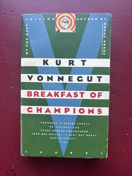Kurt Vonnegut Breakfast Of Champions Paperback Book Cover Writing