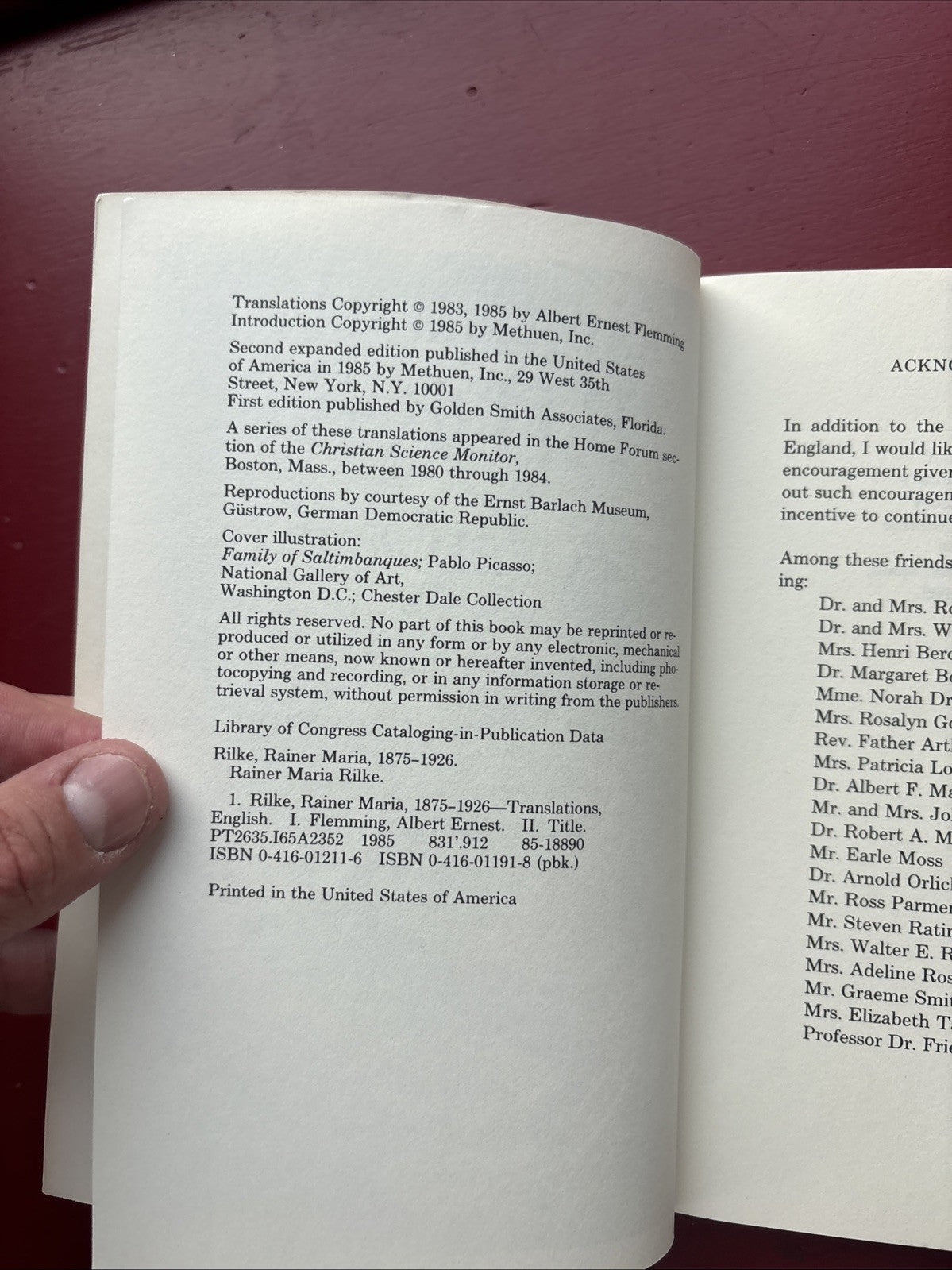 Rainer Maria Rilke: Selected Poems by Rilke (1985, Trade Paperback)