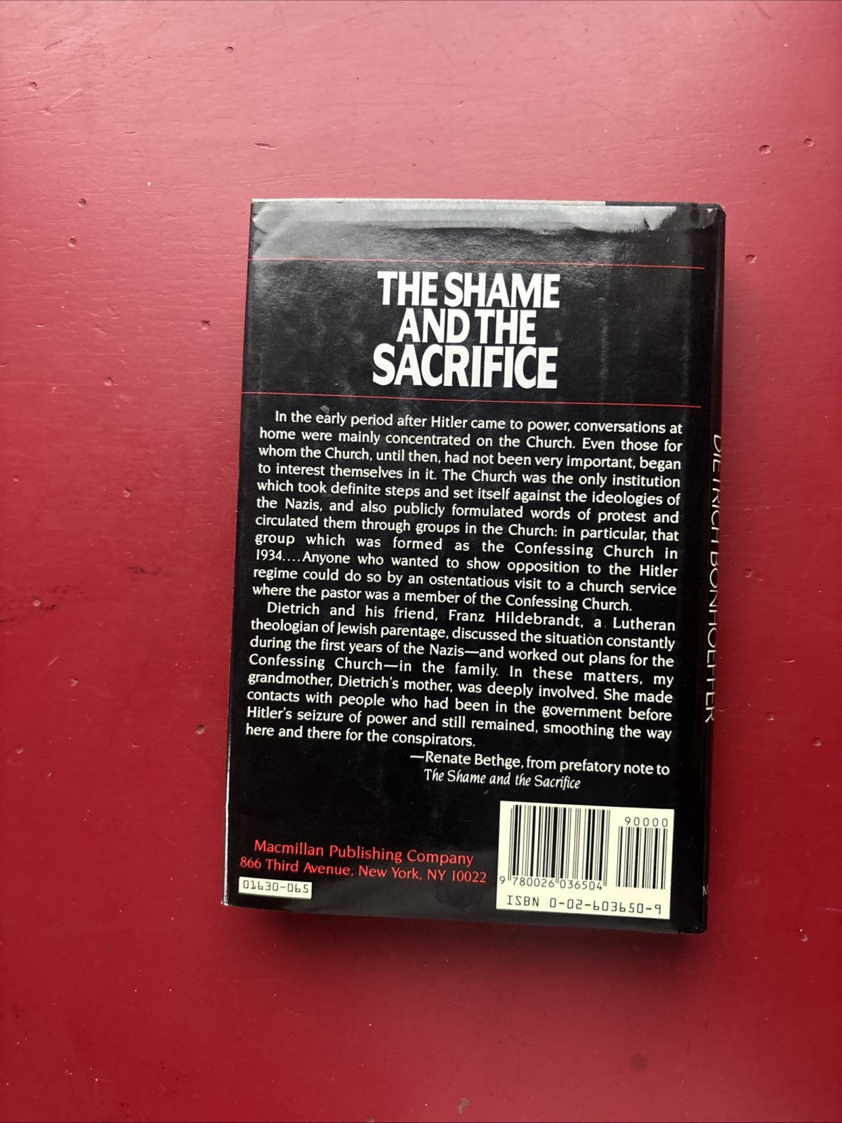 The Shame and the Sacrifice by Edwin Robertson (1988, HC) (1st Ed.)