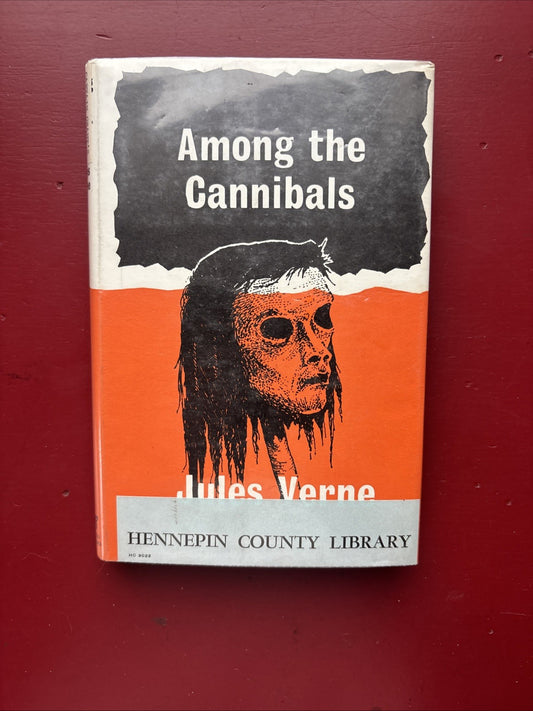 Among the Cannibals by Jules Verne (1964, HC)  (ex-libris)