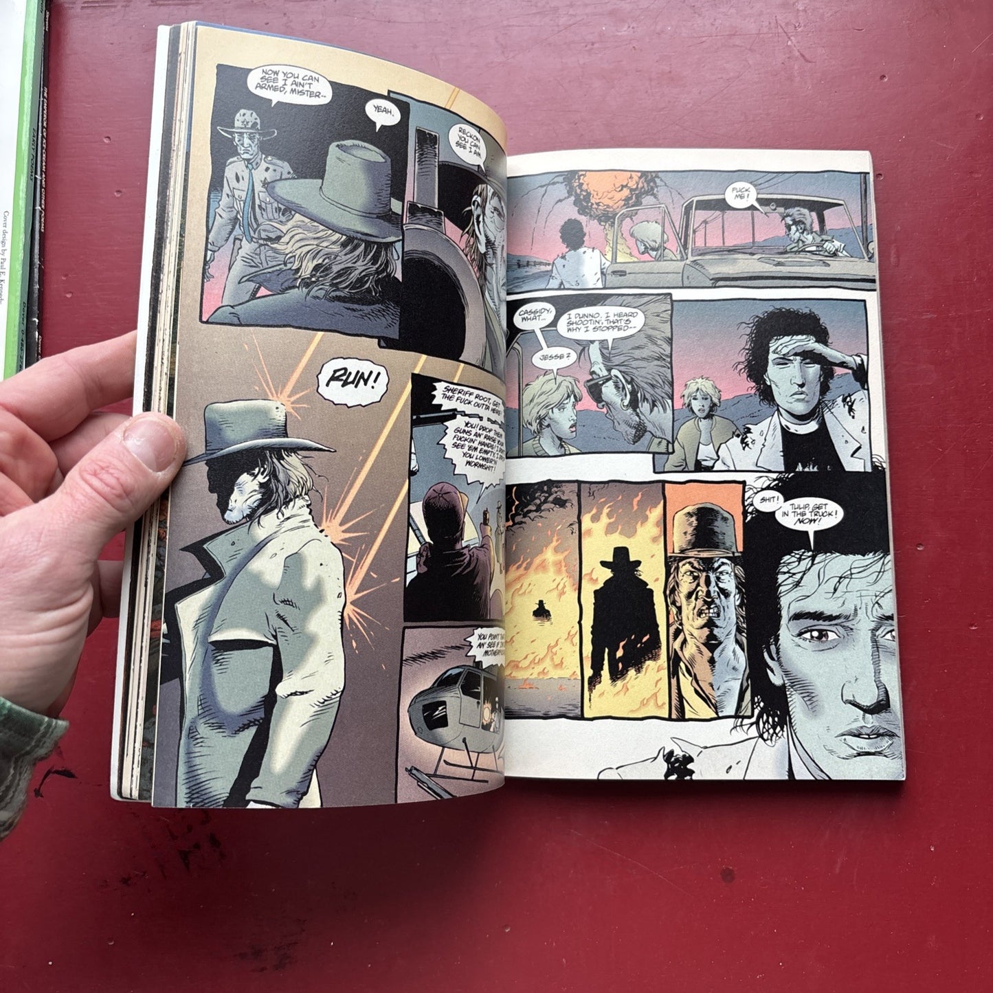 Preacher: Gone To Texas Vertigo DC TPB 1995 Ennis, once owned by Robin Williams!
