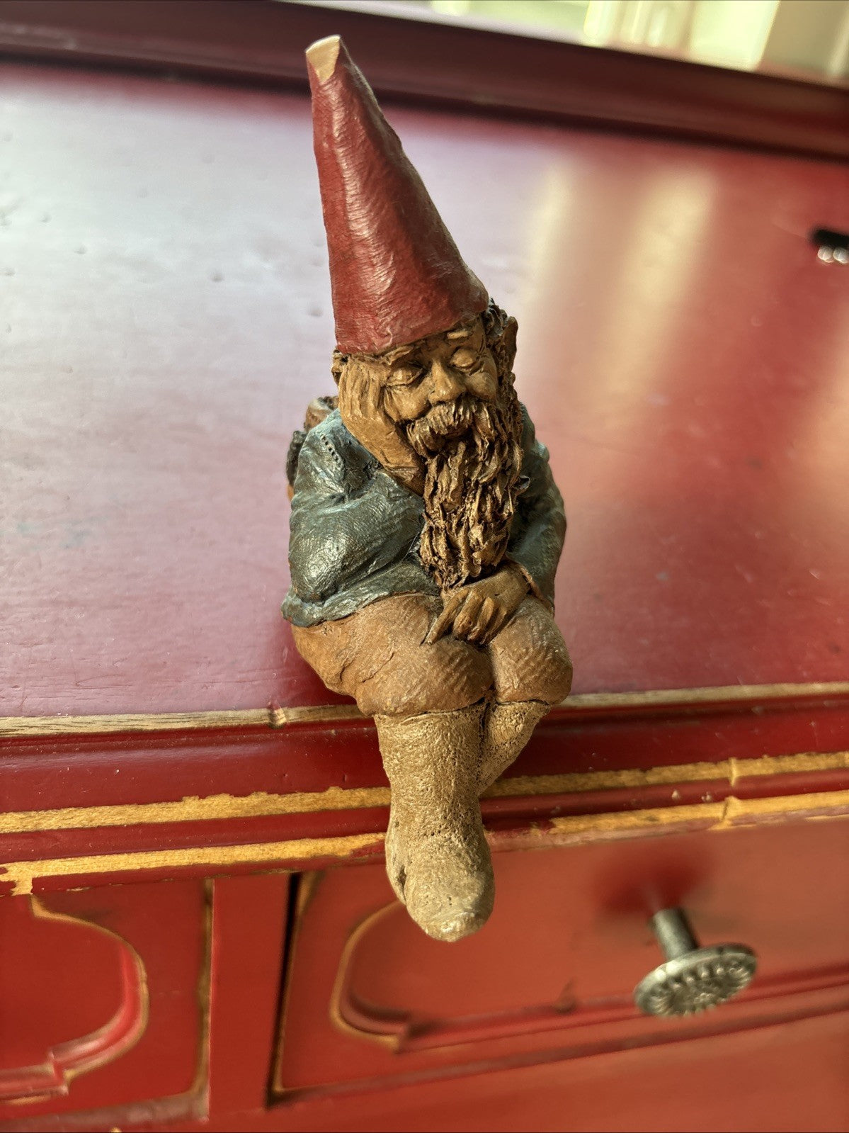 Tom Clark Gnome "Bailey" 1986 No Cert.  Hat Tip Damaged Still Cute