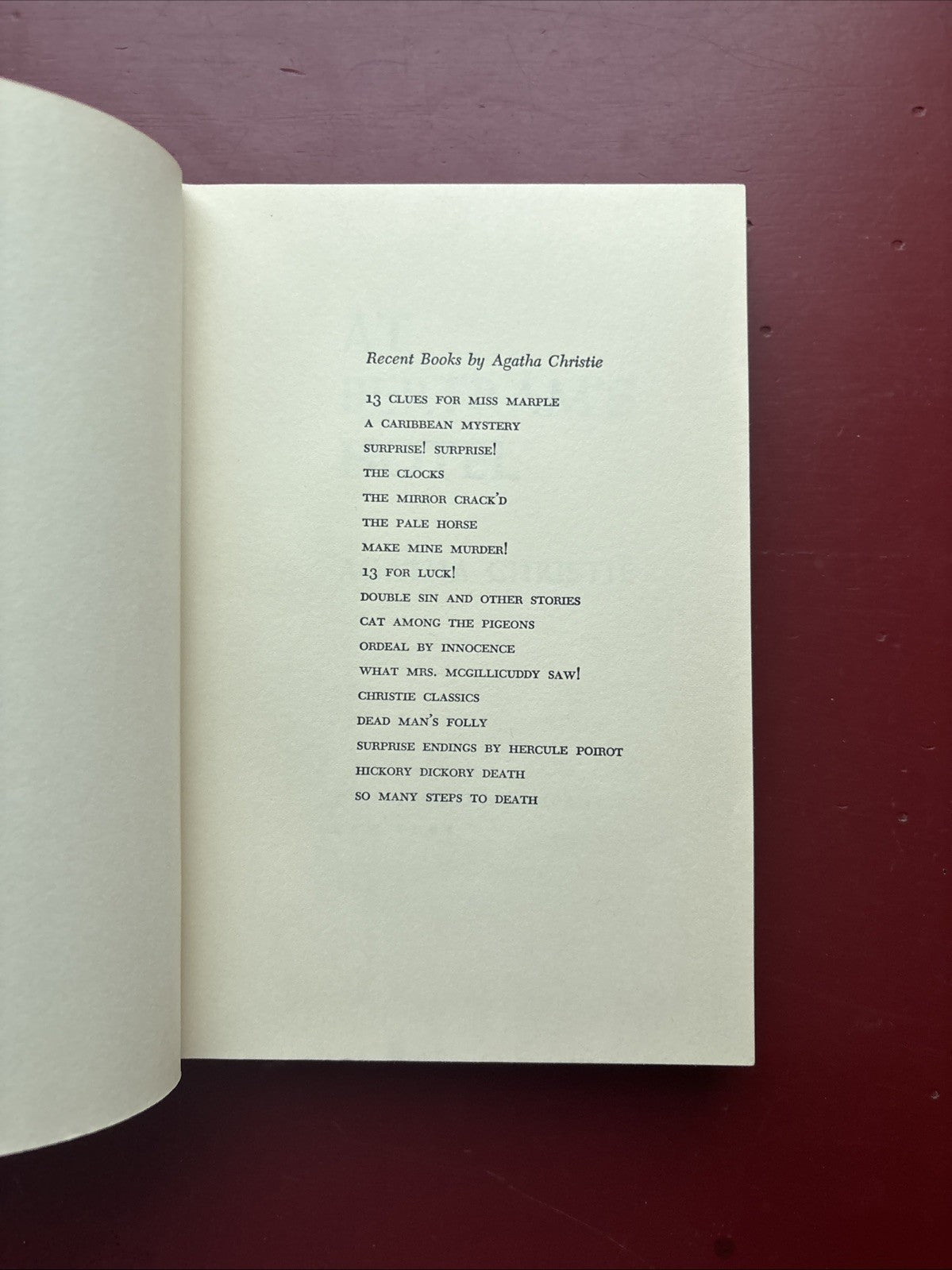 At Bertram’s Hotel by Agatha Christie (1965 Dodd) VG+