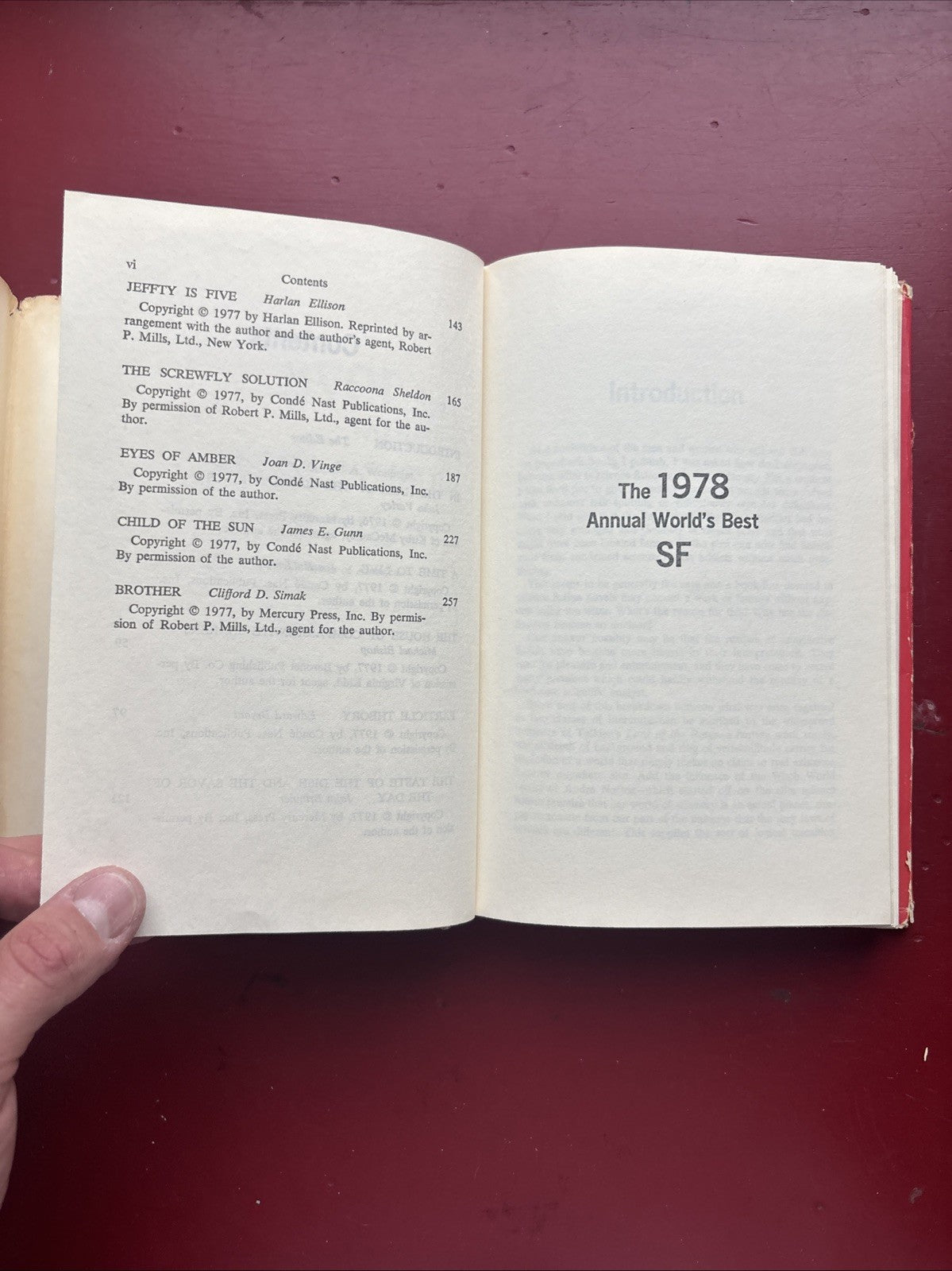 1978 Annual World’s Best Sci-Fi edited by Donald A Wollheim (1978, HC) (1st Ed.)