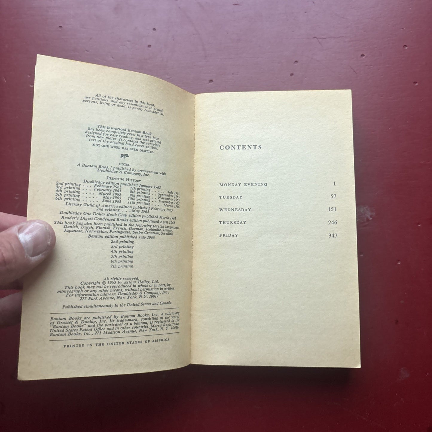 HOTEL by Arthur Hailey (1966, Bantam,Paperback)