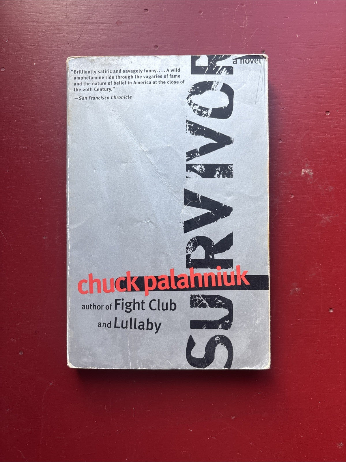 Survivor by Chuck Palahniuk (2000, Trade Paperback)