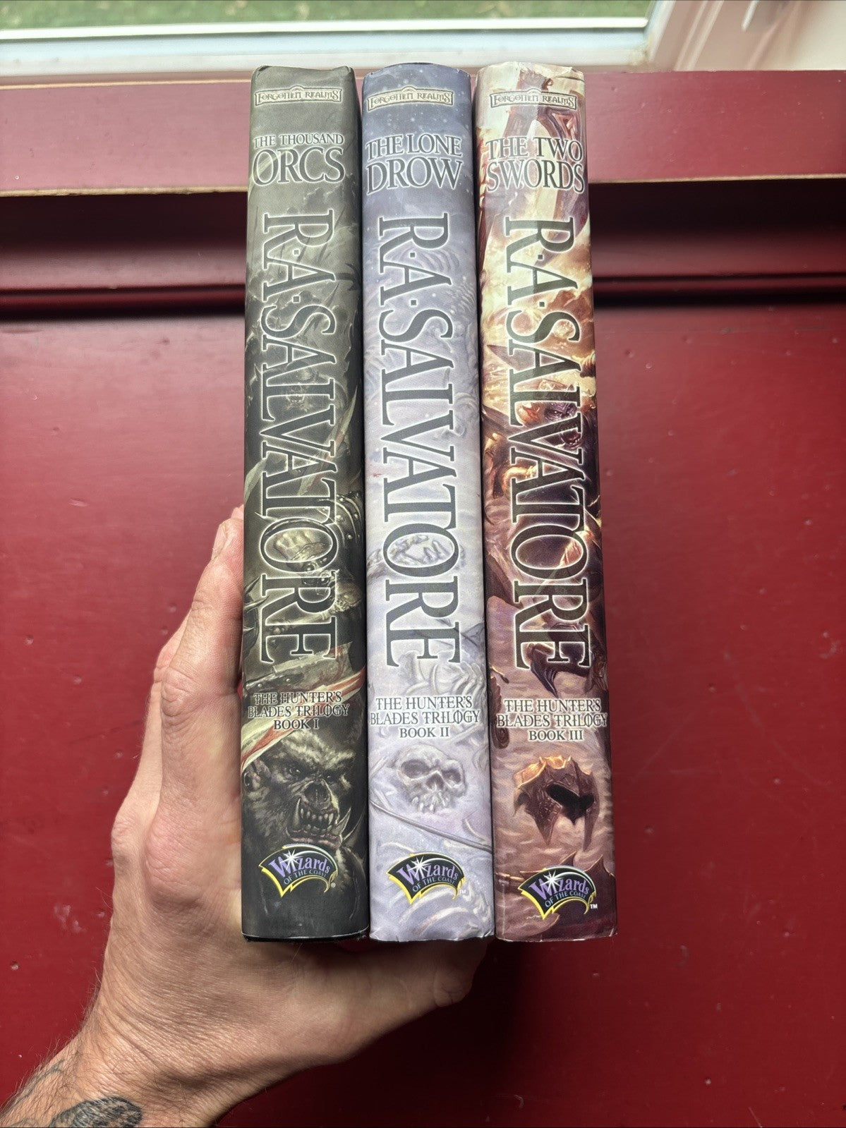 RA Salvatore Complete Hunters Blades Trilogy Lot Of 3 Hardcover Books Drow Orcs