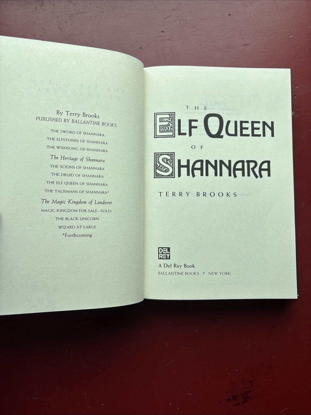 Elf Queen of Shannara by Terry Brooks (1992, Hardcover)